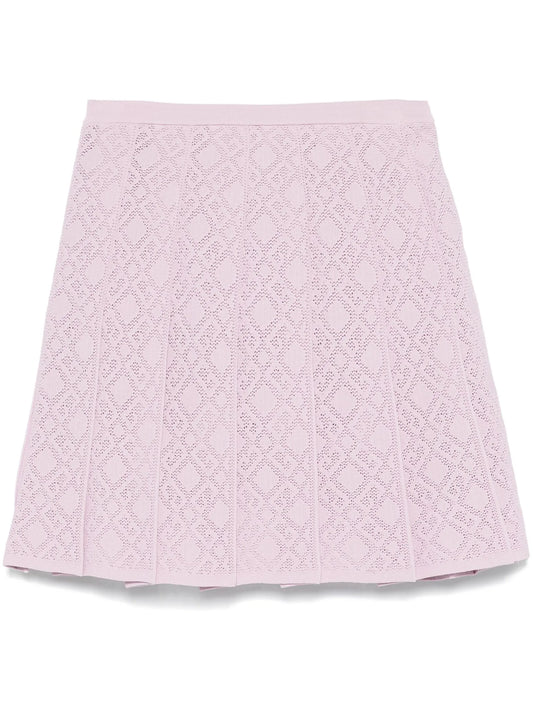 pleated mini skirt