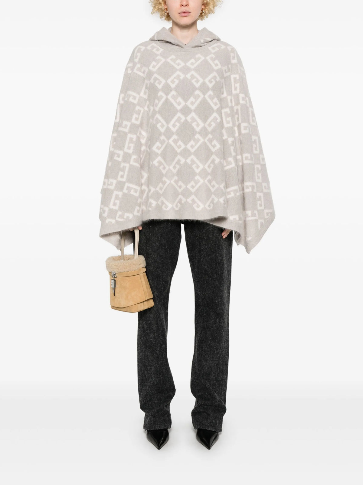Poncho in monogram 72 jacquard