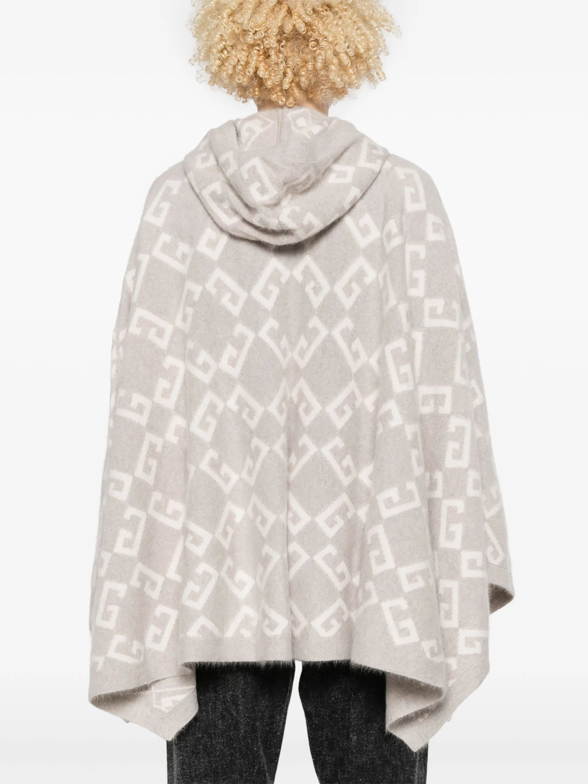 Poncho in monogram 72 jacquard