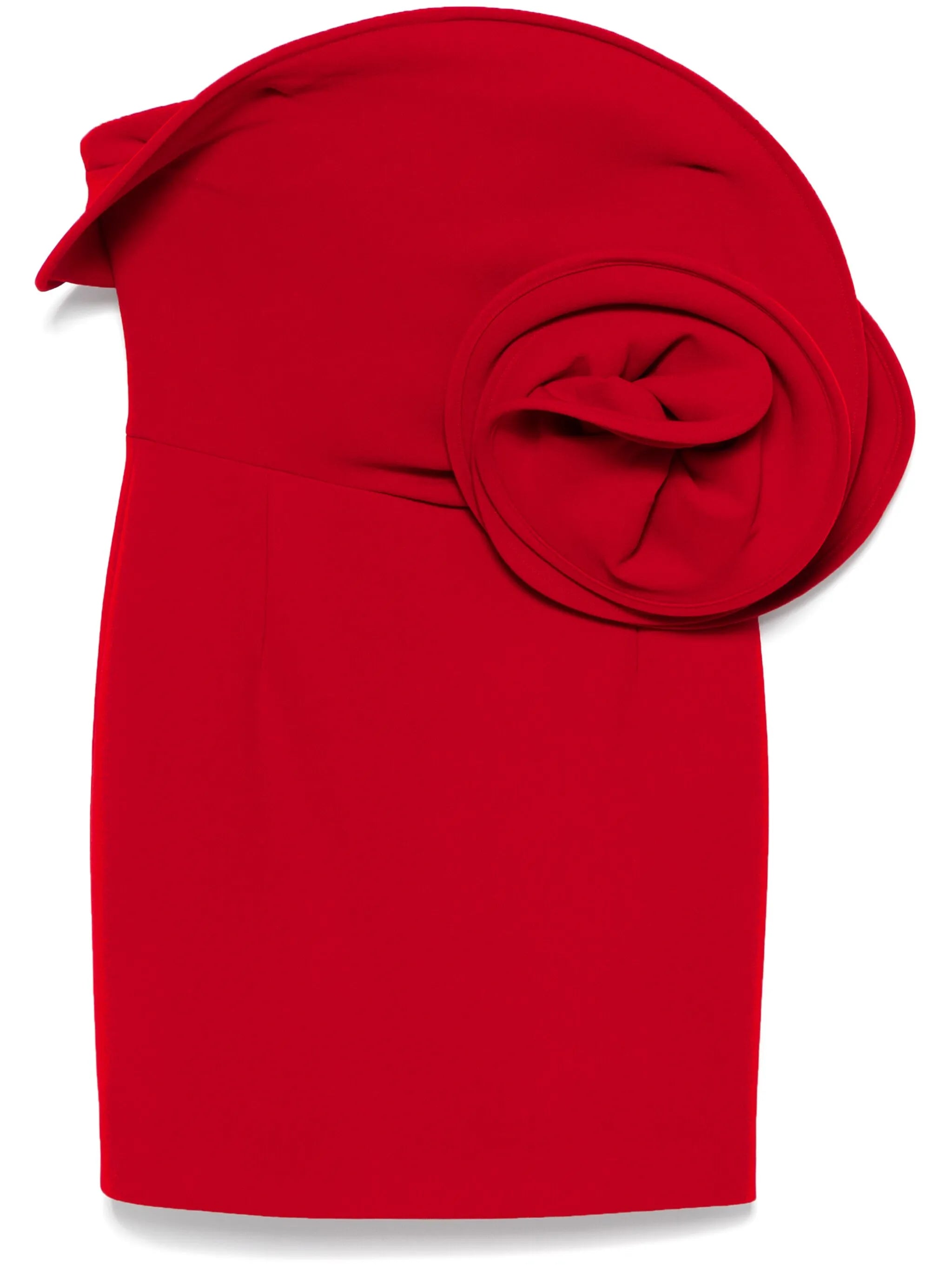 Sculptural Rose mini dress