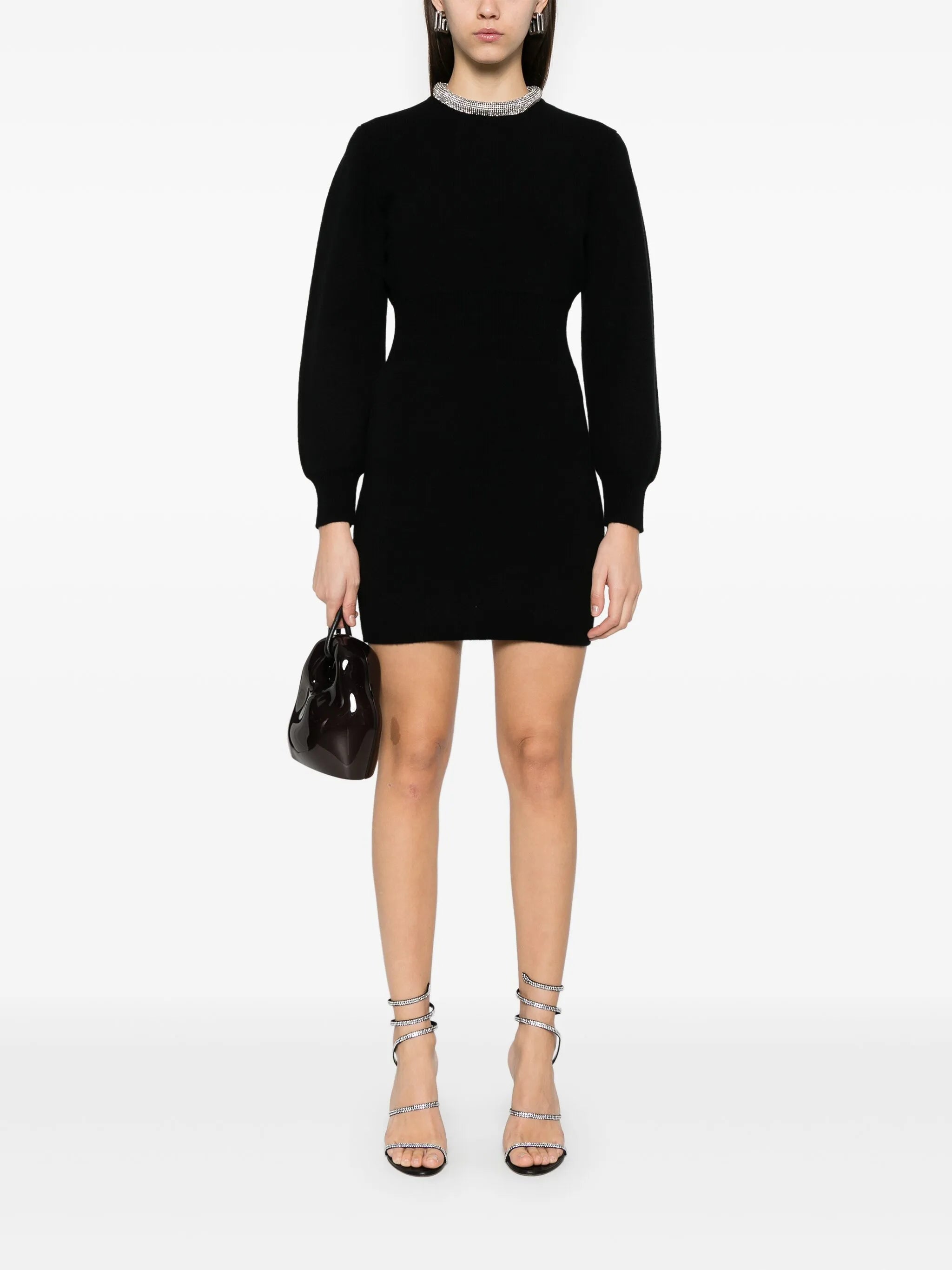 crystal-embellished mini dress