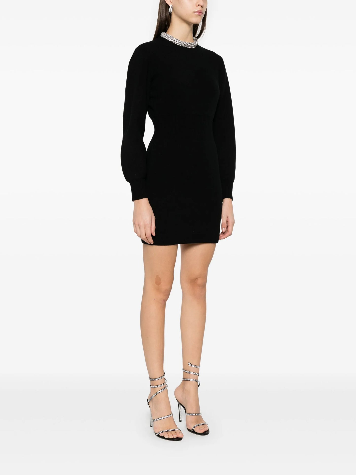 crystal-embellished mini dress