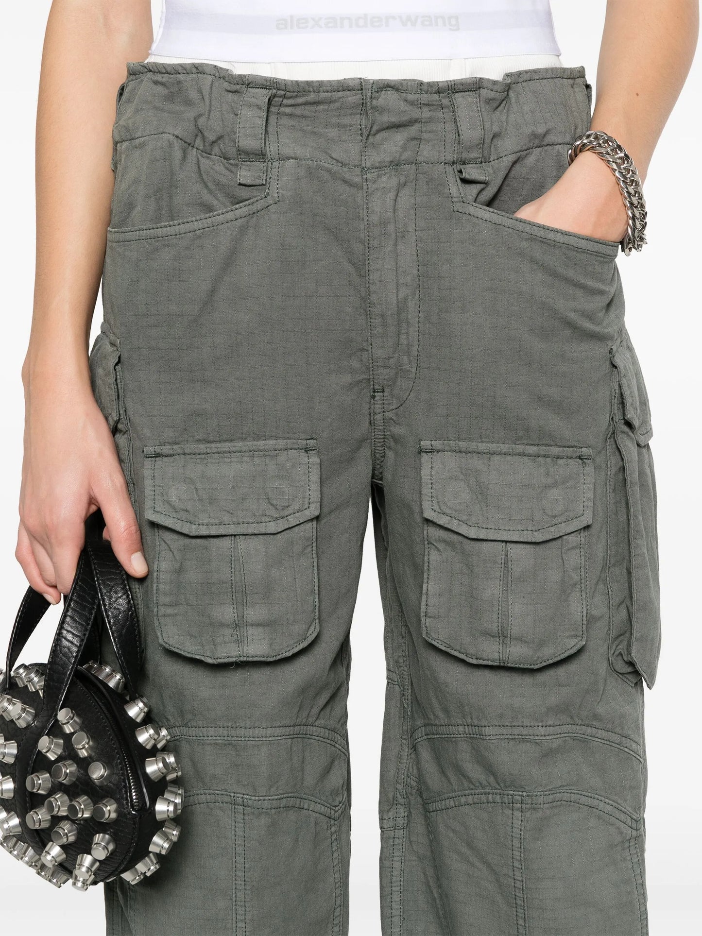 logo-waistband cargo pants