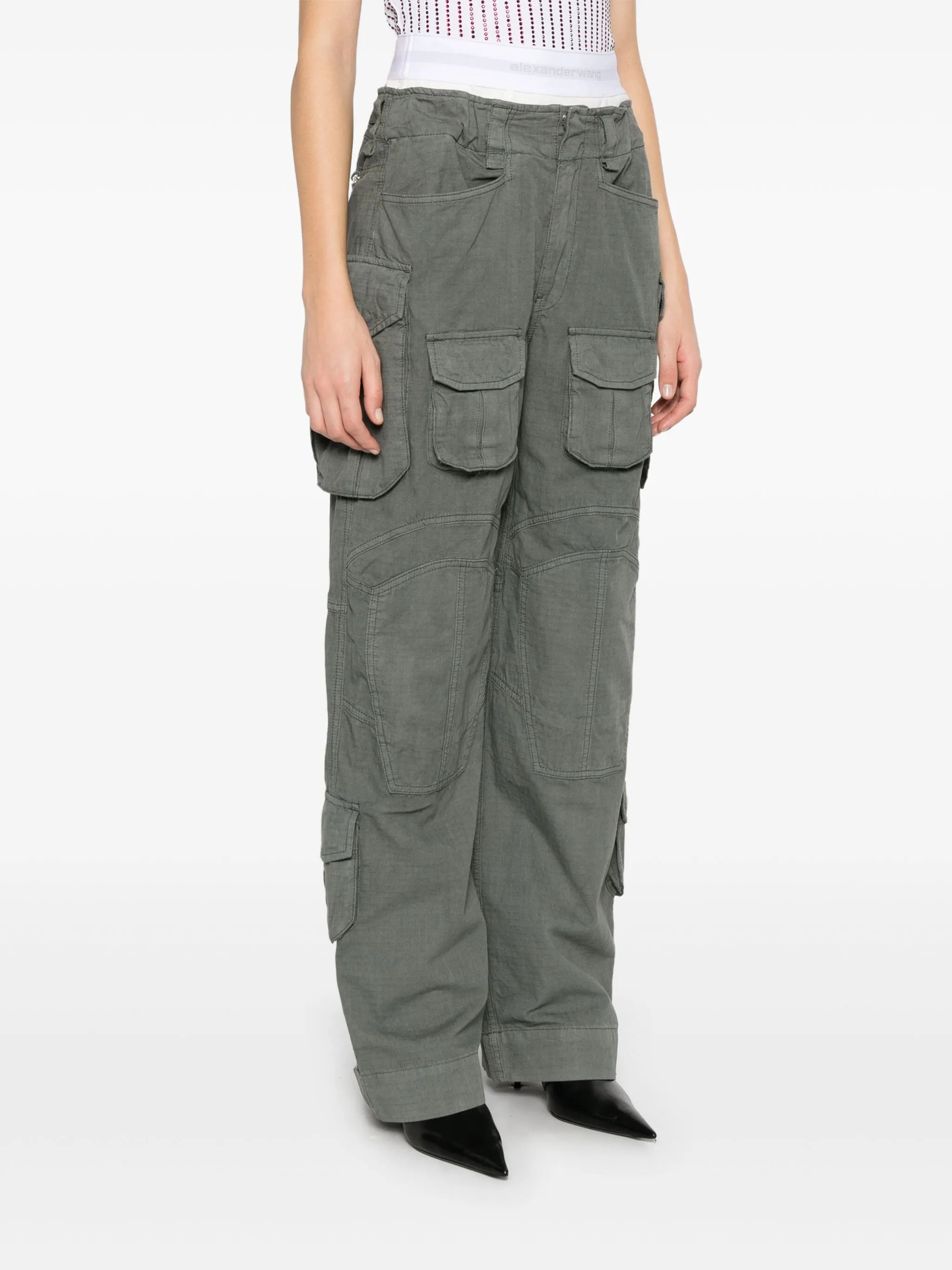 logo-waistband cargo pants