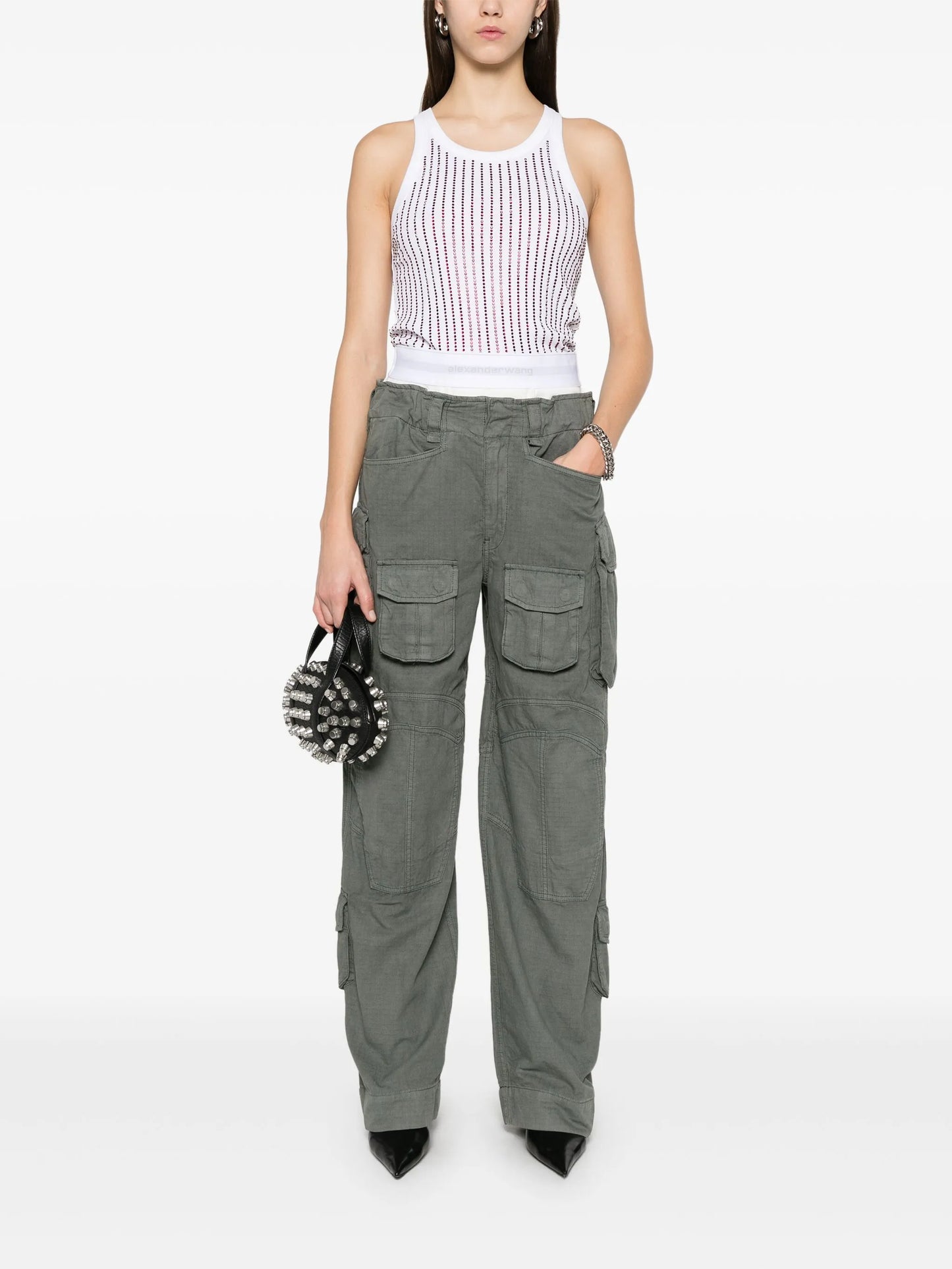 logo-waistband cargo pants