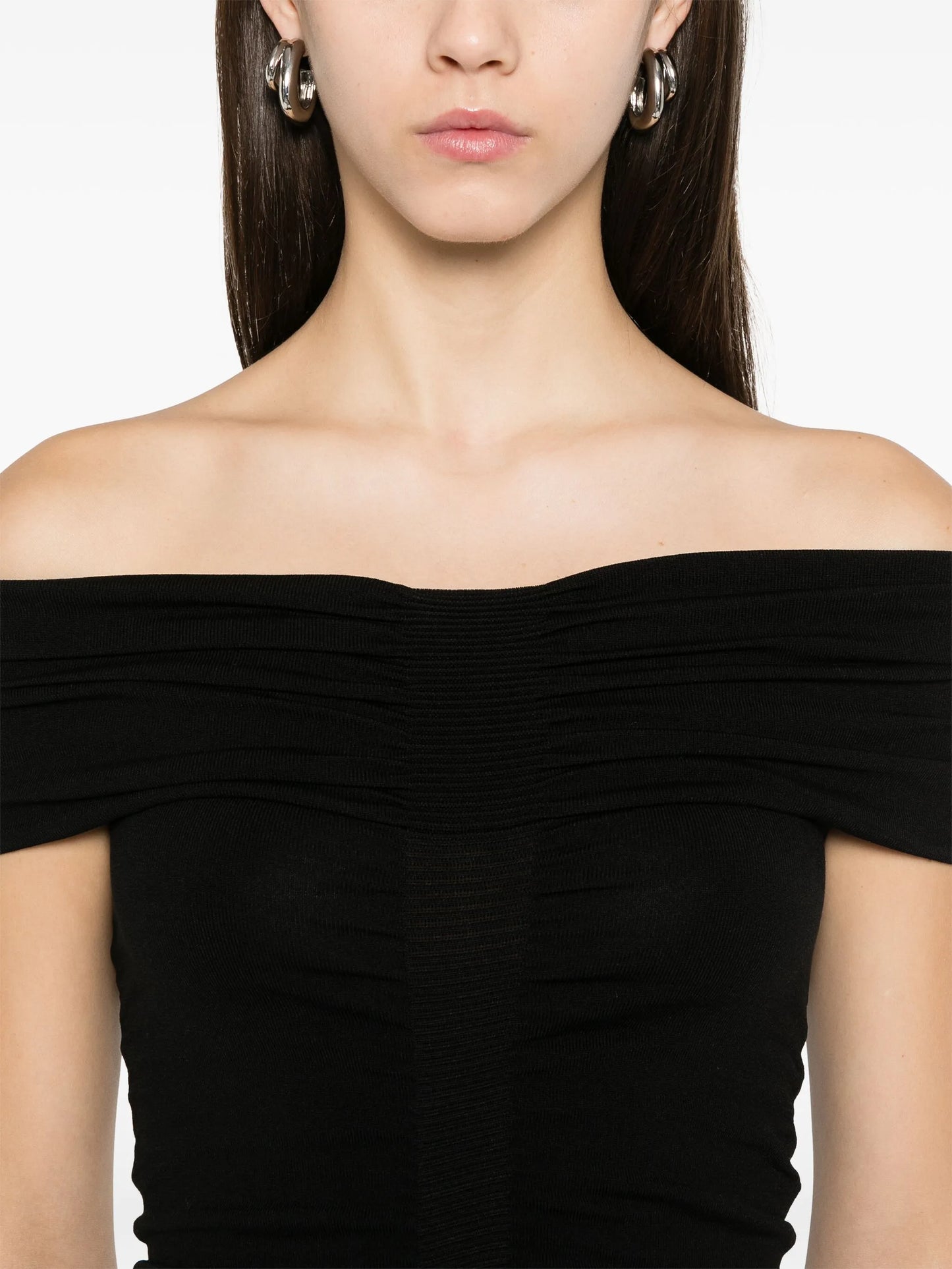 off-shoulder mini dress
