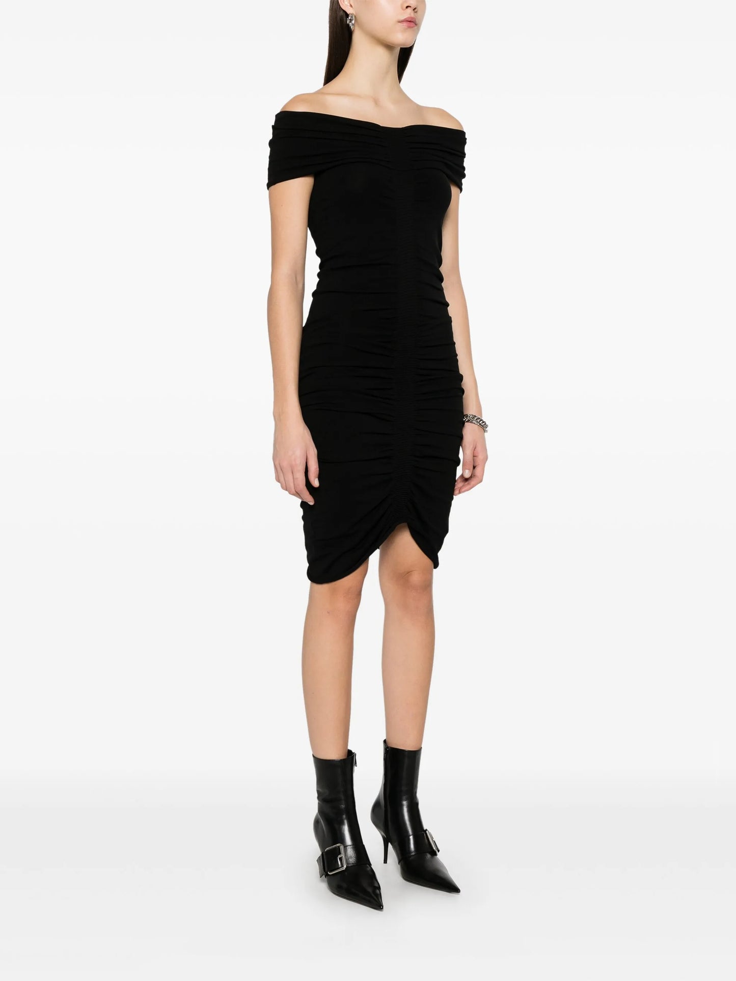 off-shoulder mini dress