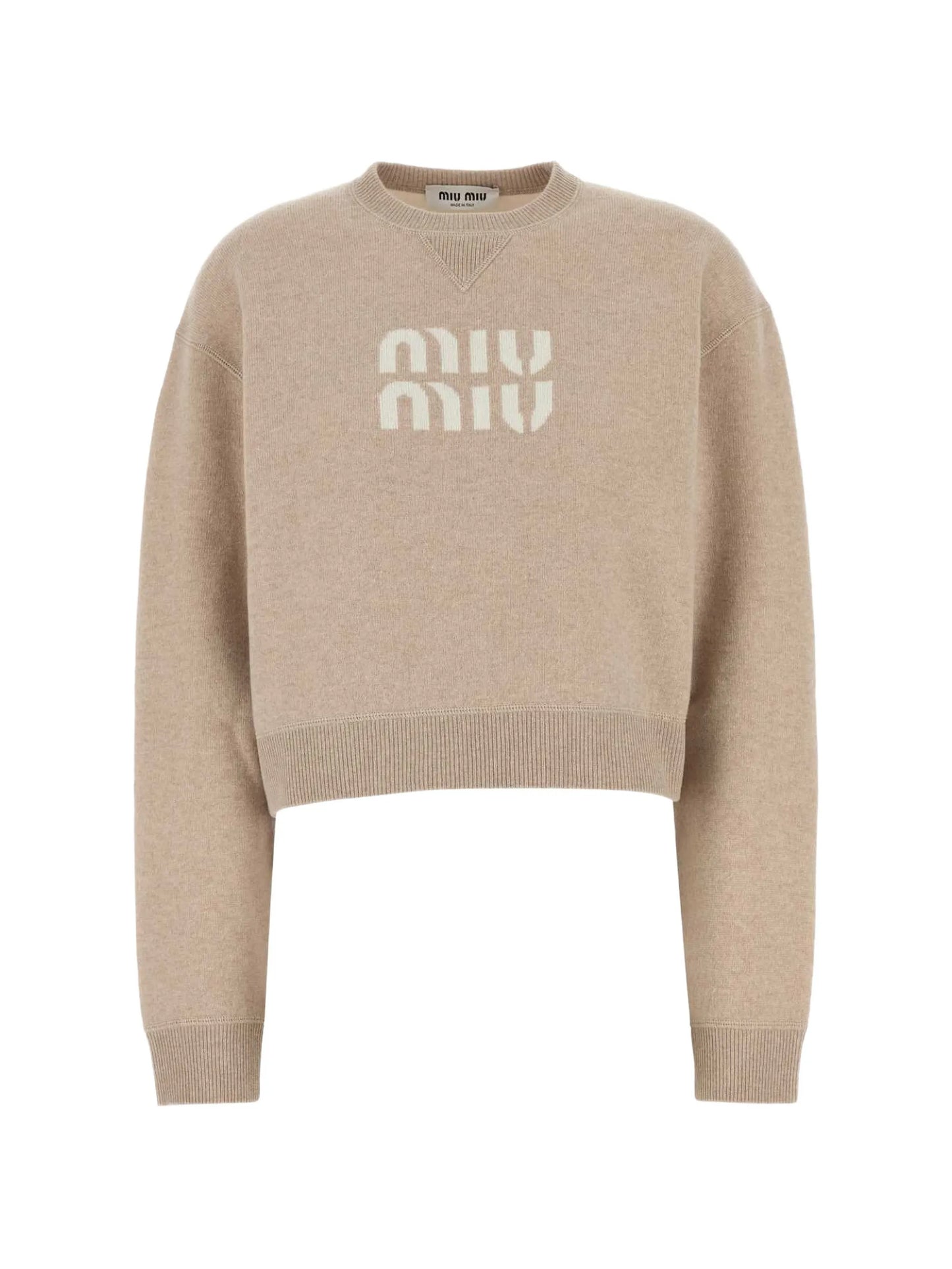 logo-intarsia cashmere sweater