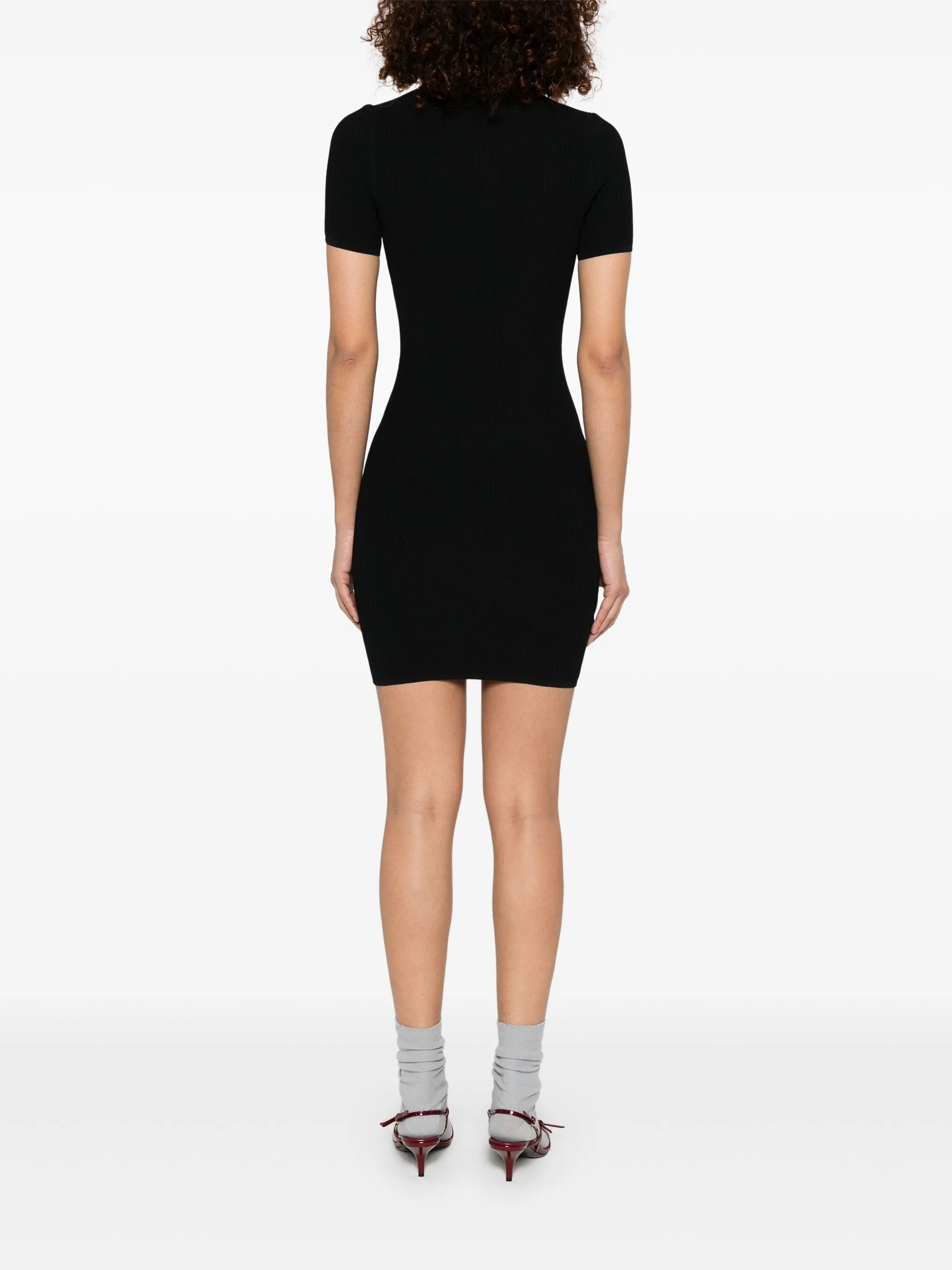ribbed mini dress
