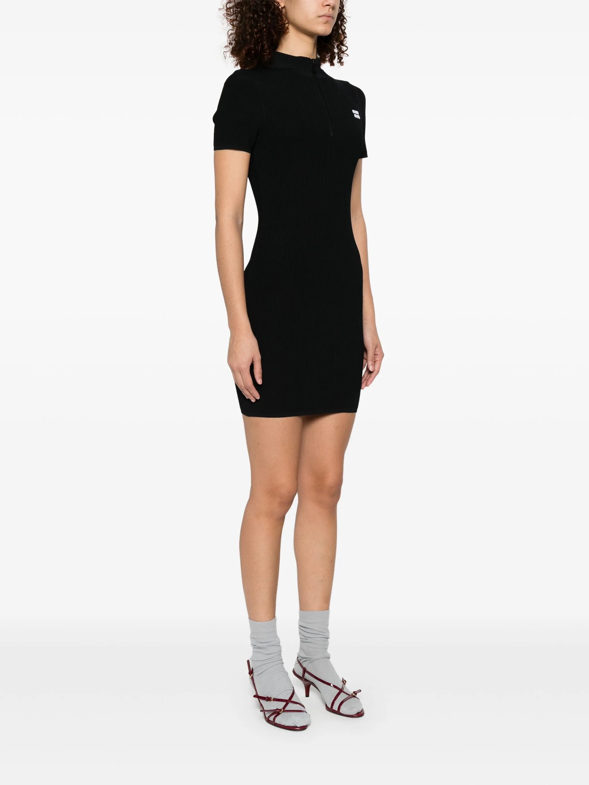 ribbed mini dress