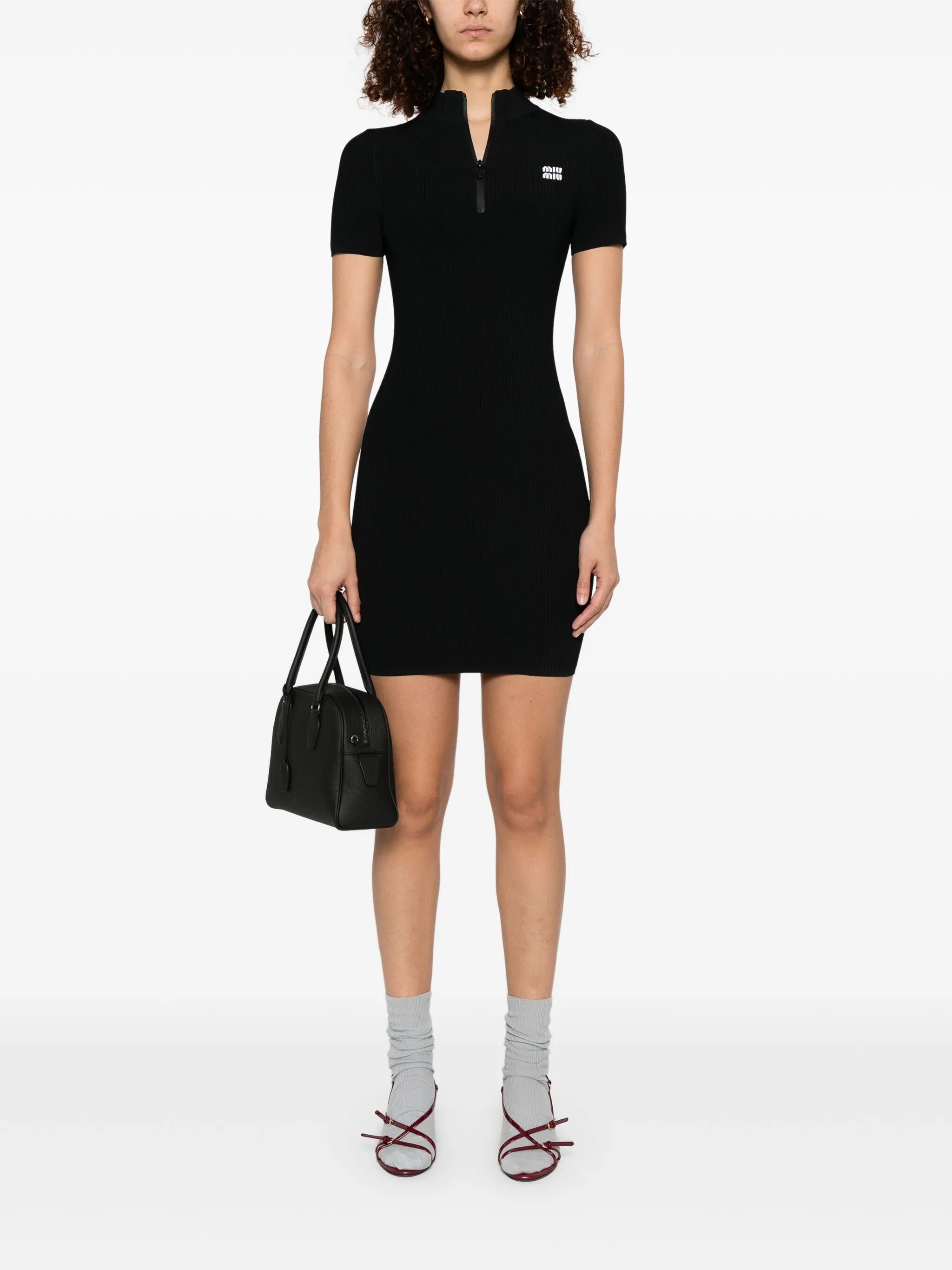 ribbed mini dress