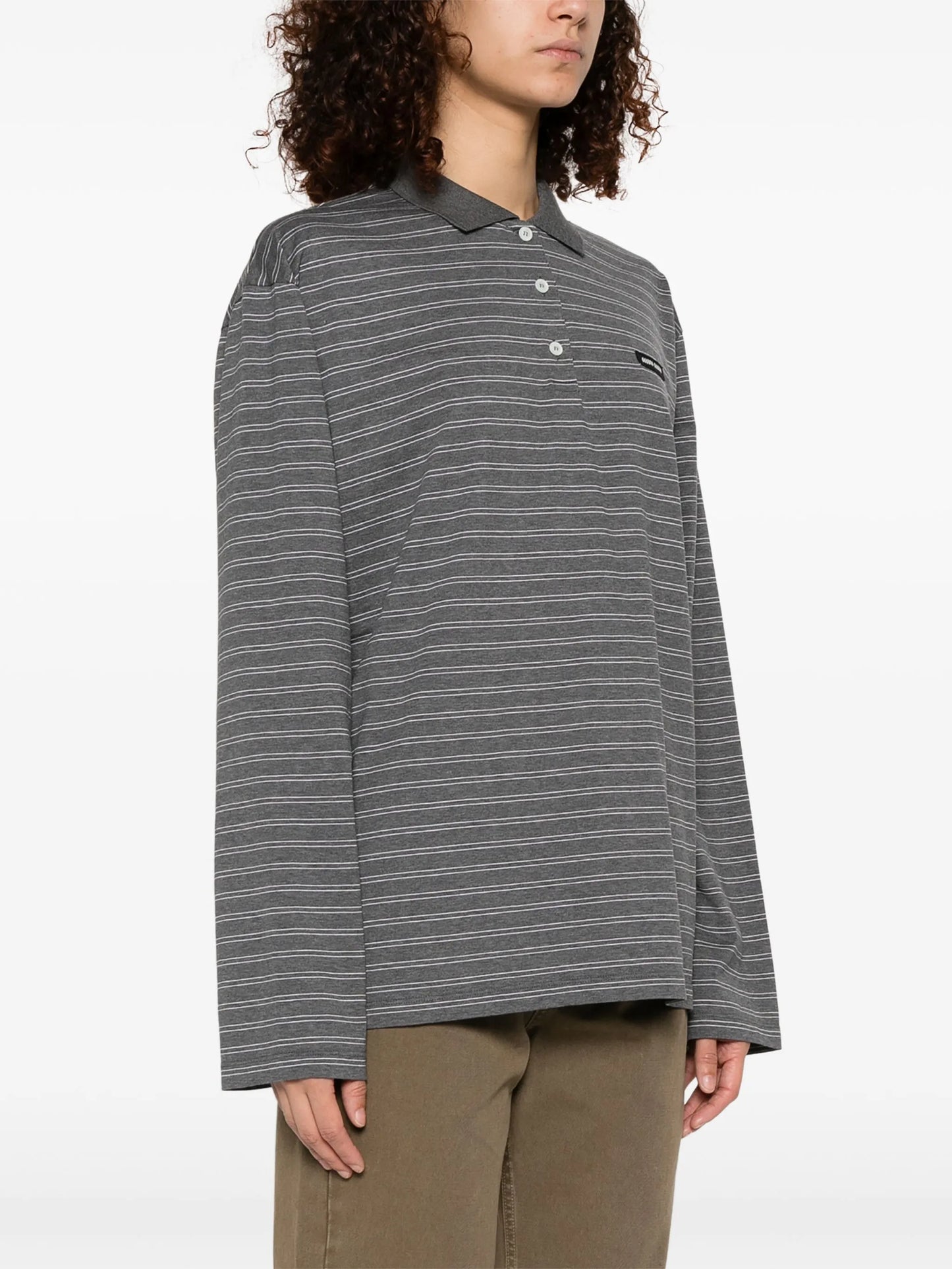 striped polo top