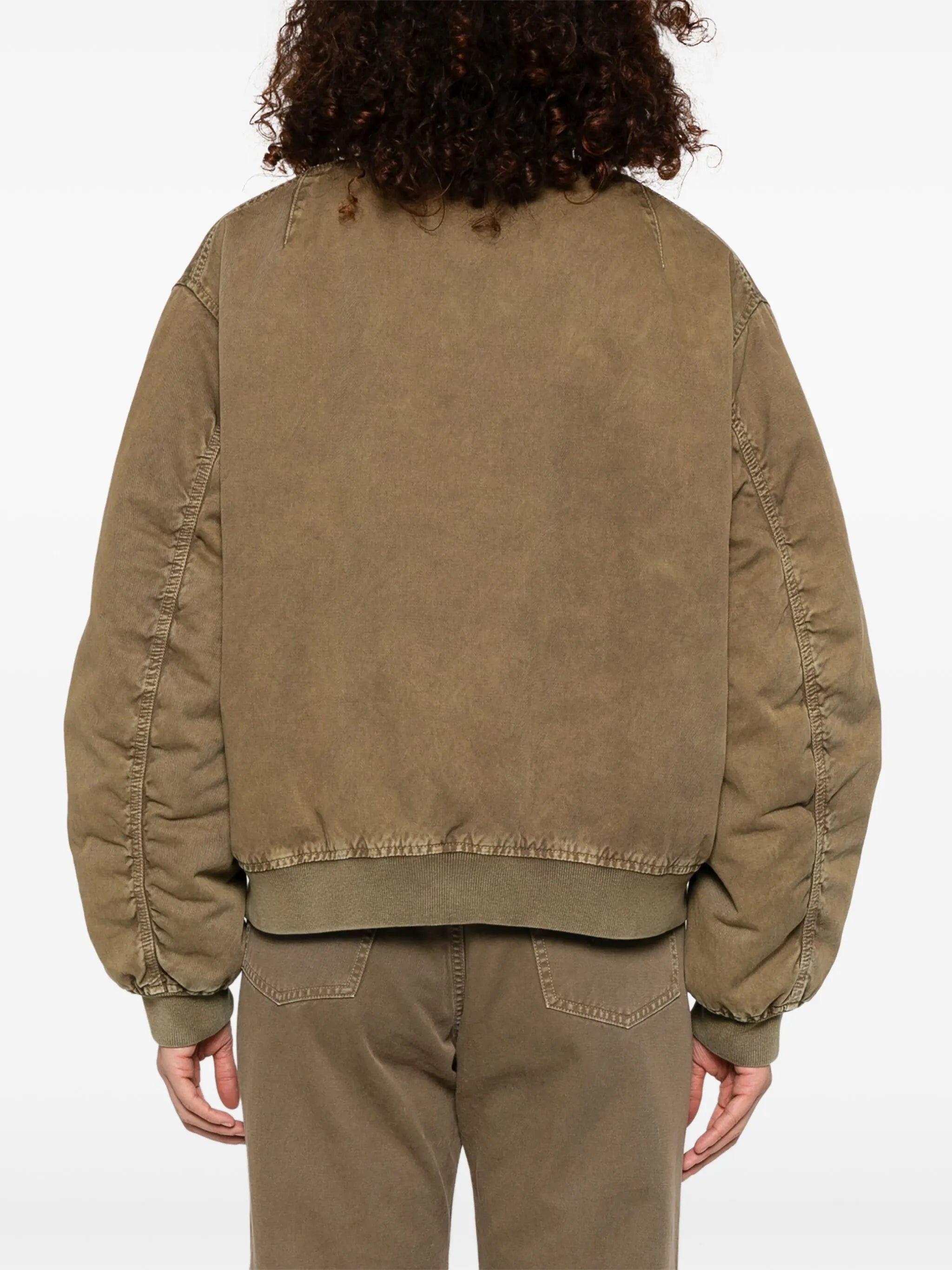 gabardine bomber jacket