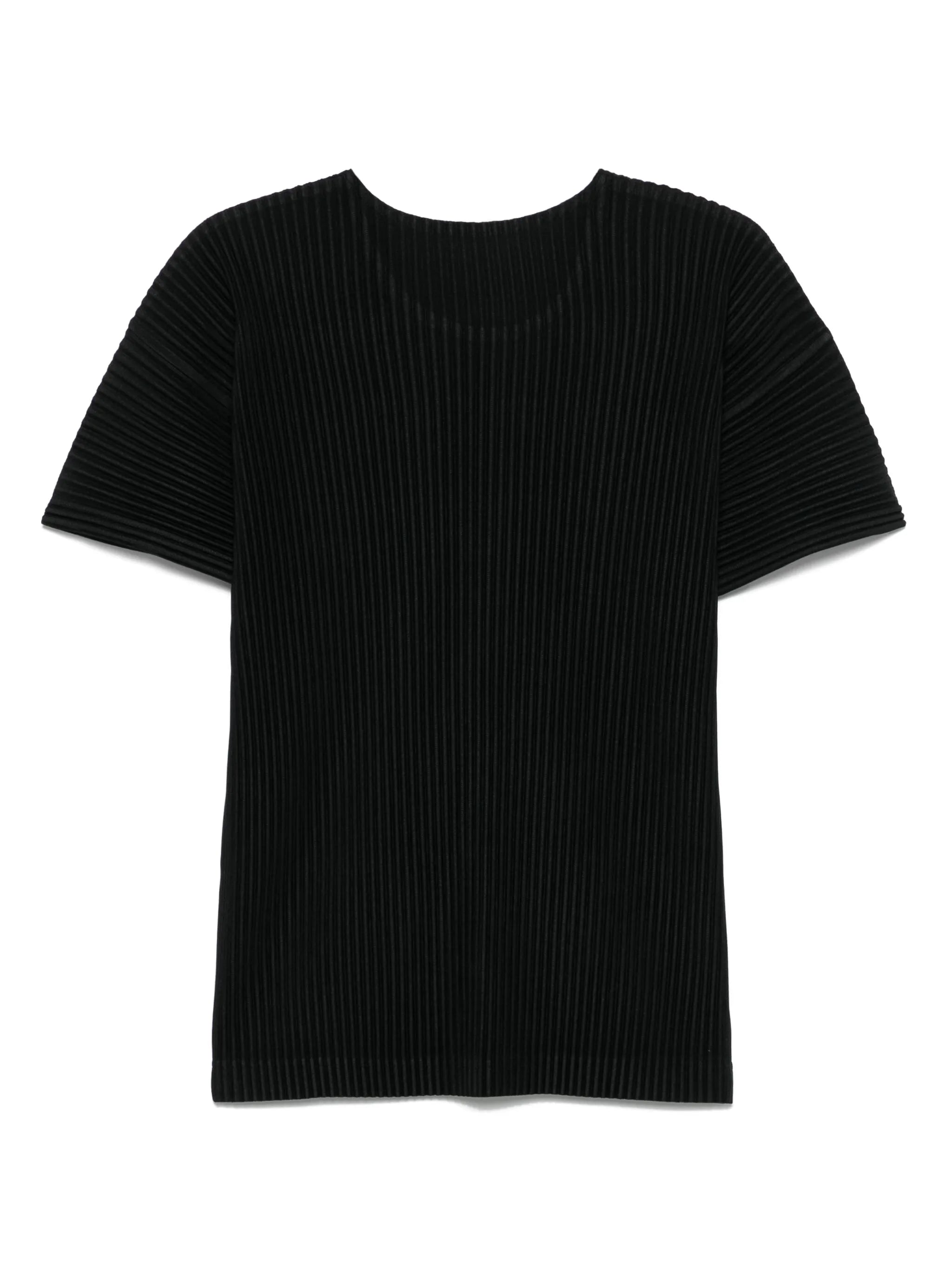 plissé-effect T-shirt