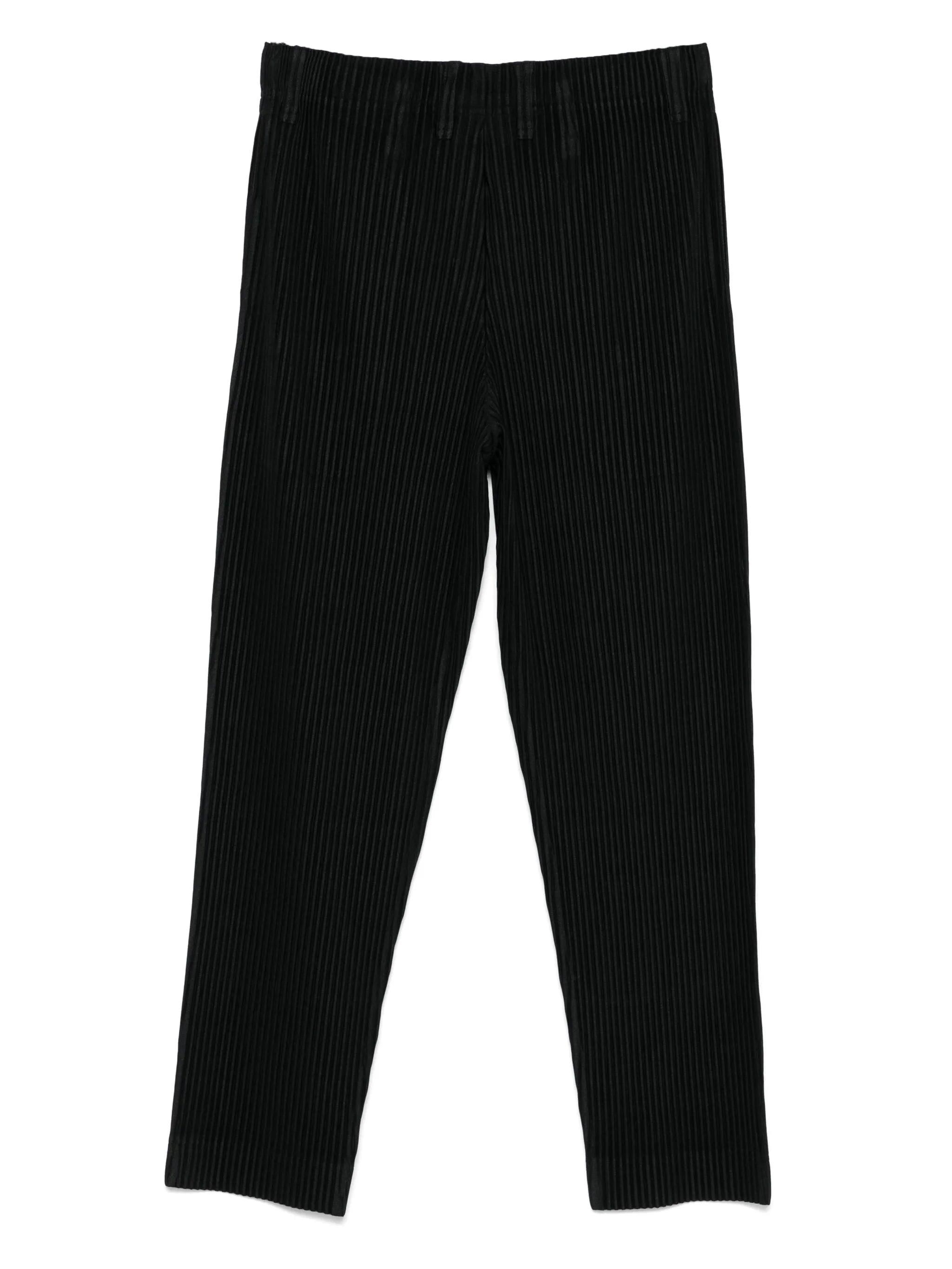plissé-effect trousers