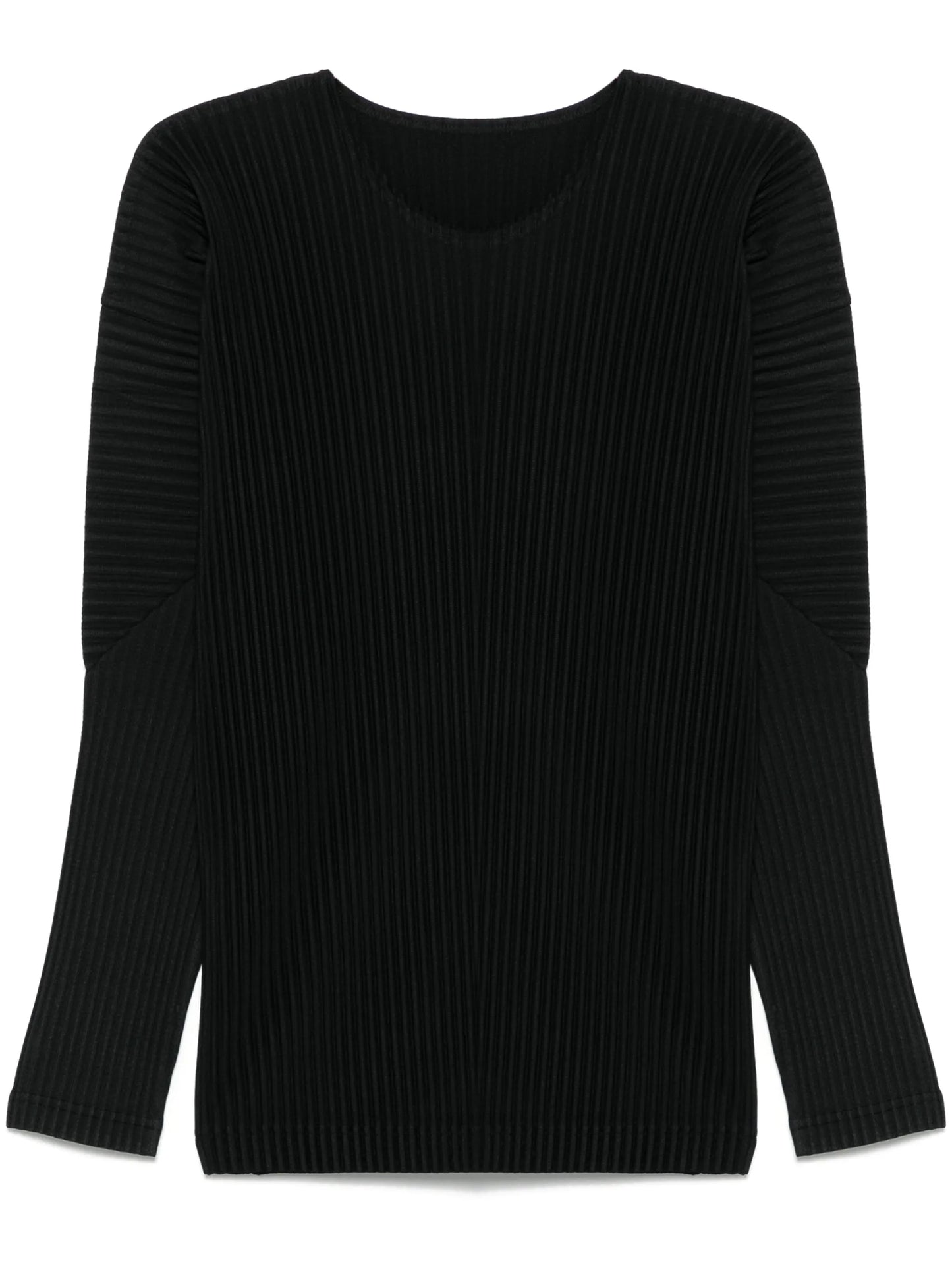 plissé-effect T-shirt