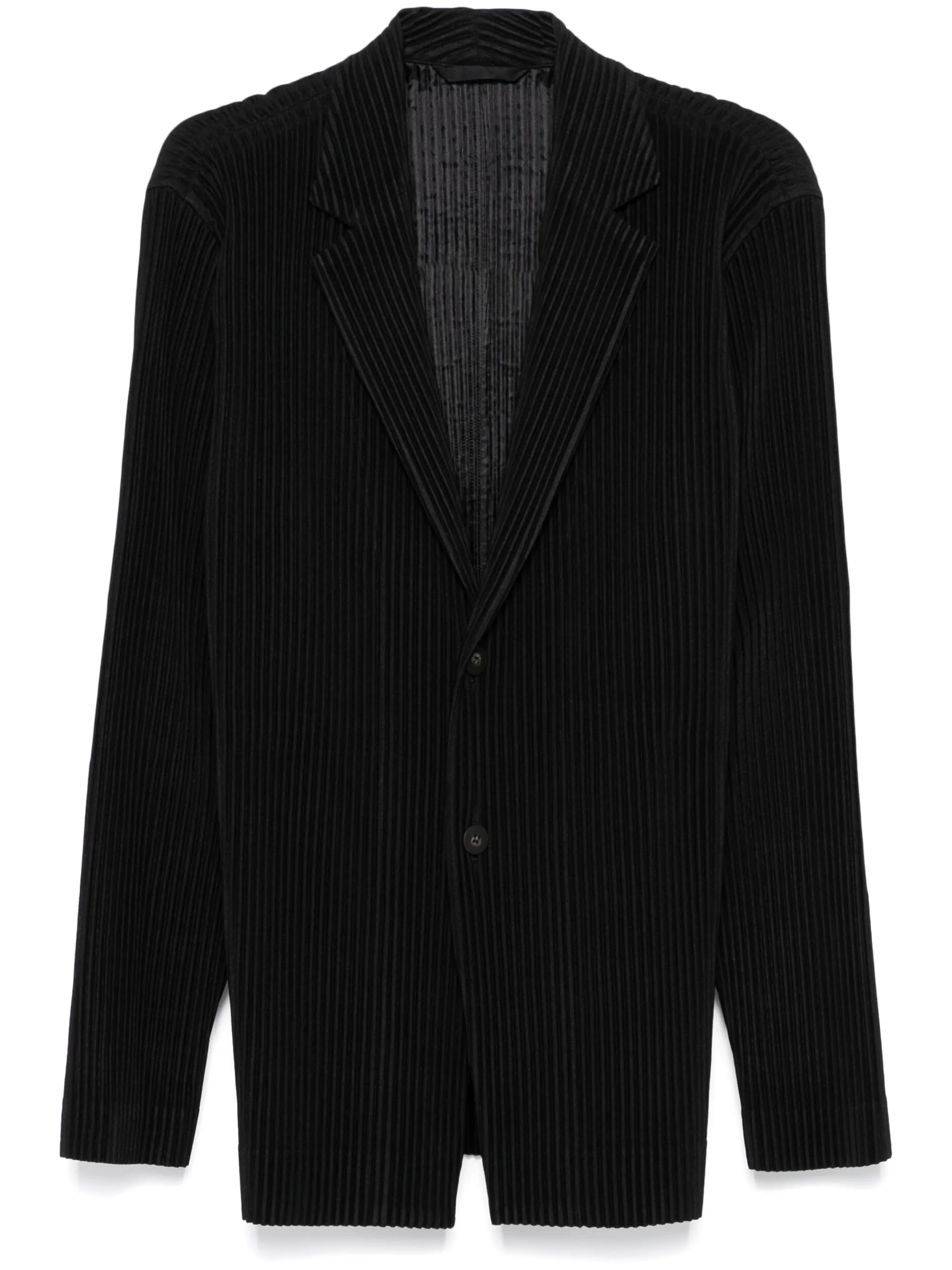 plissé blazer