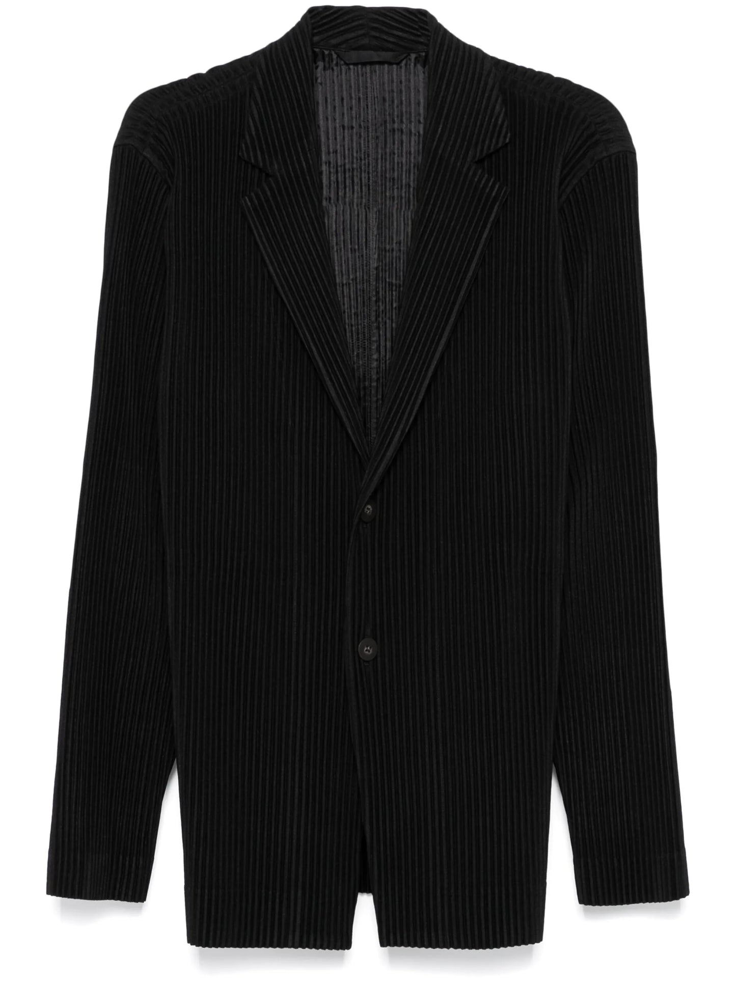 plissé blazer