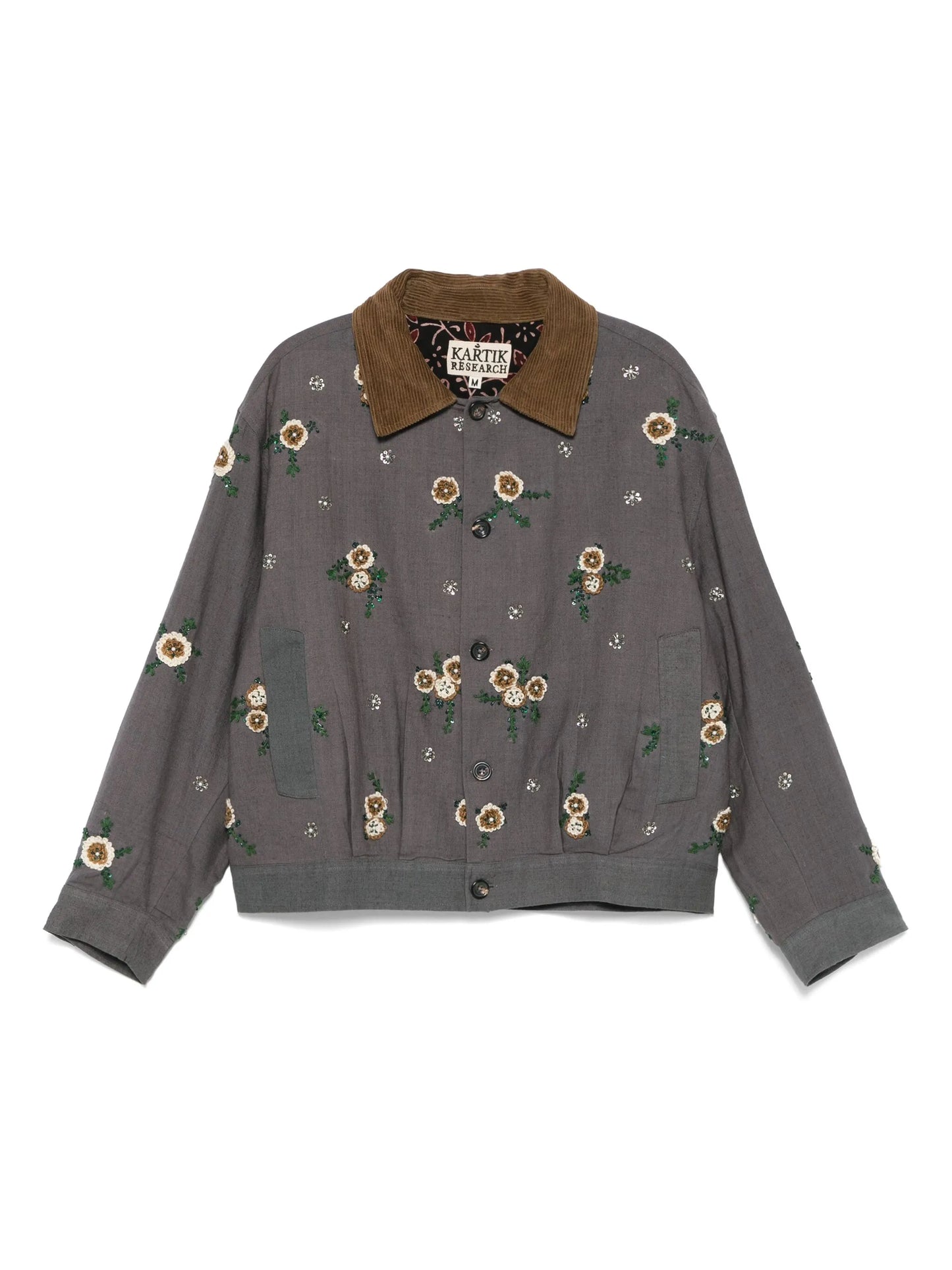 floral-embroidery jacket