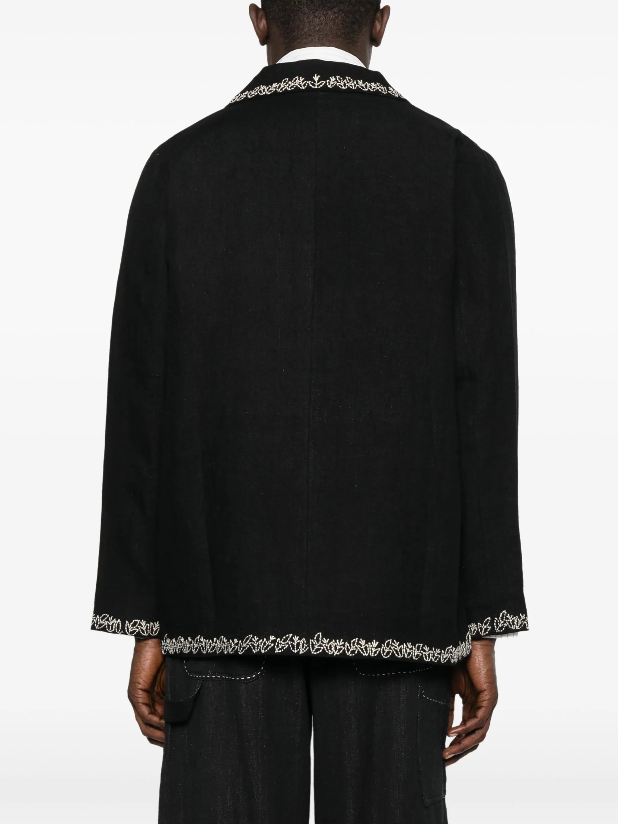 embroidered blazer