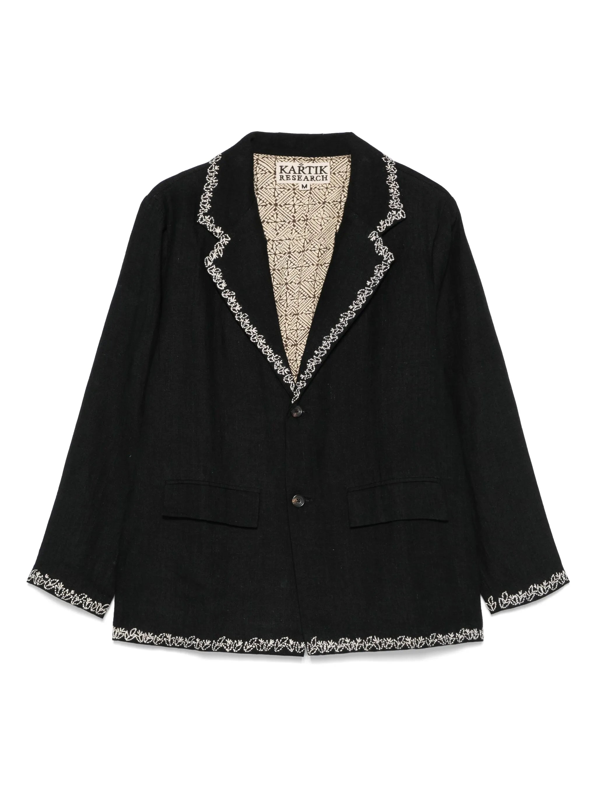 embroidered blazer