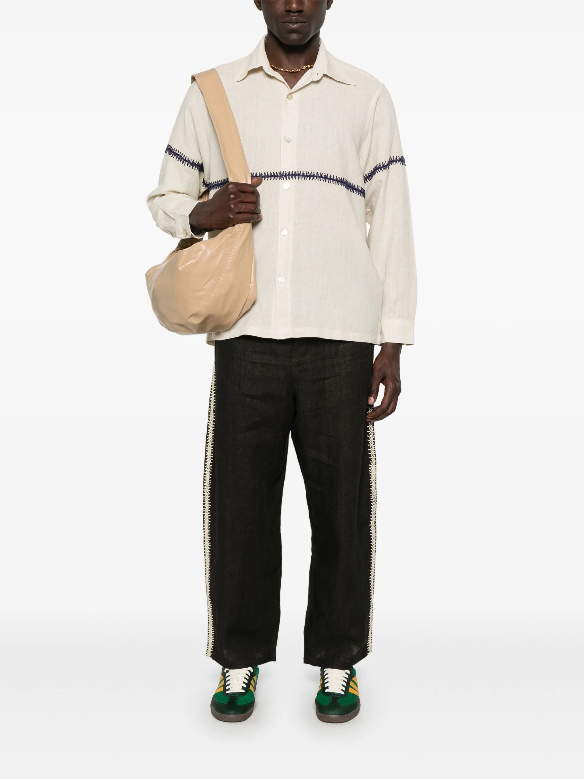 embroidered shirt