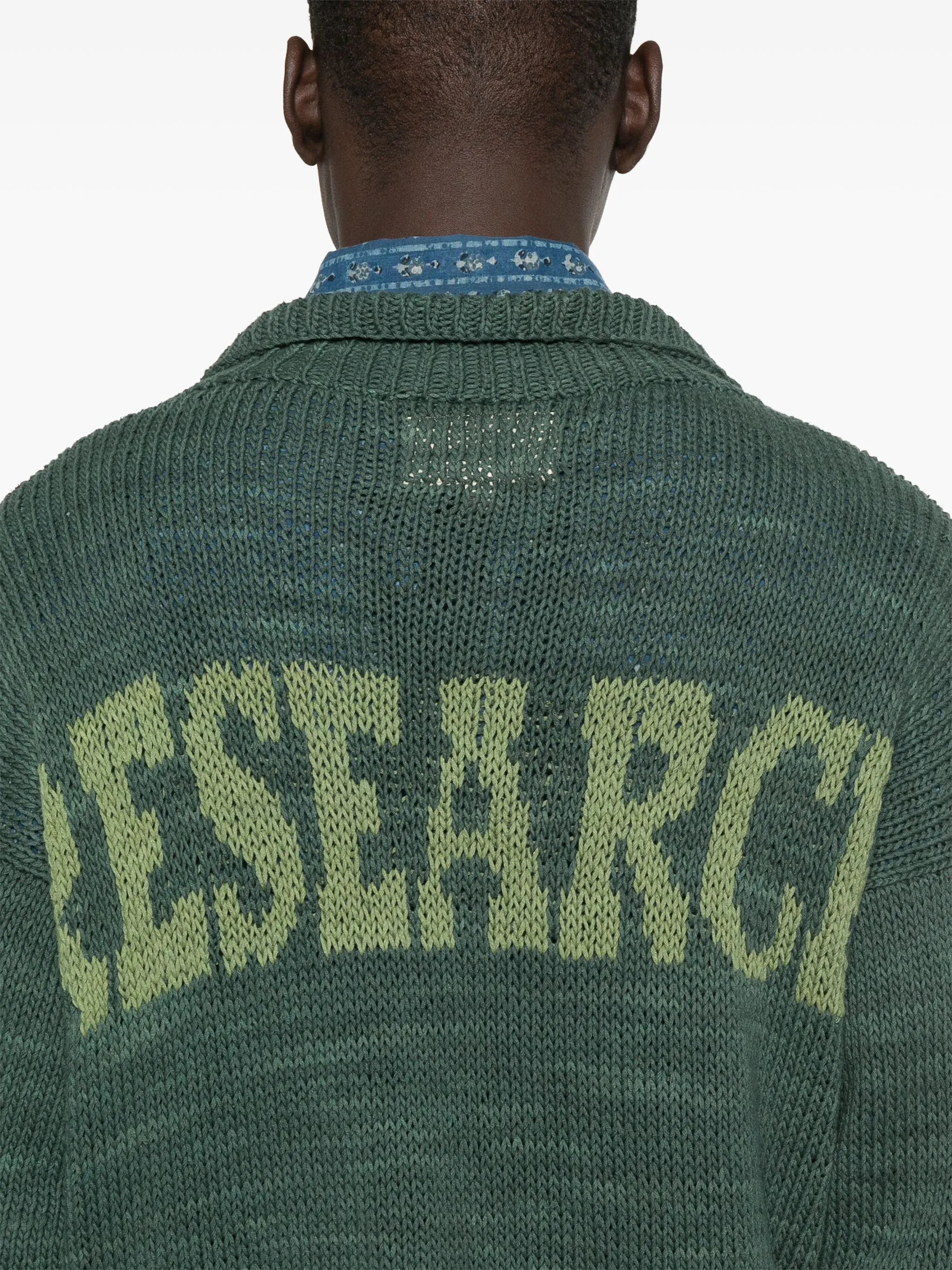 logo-intarsia sweater