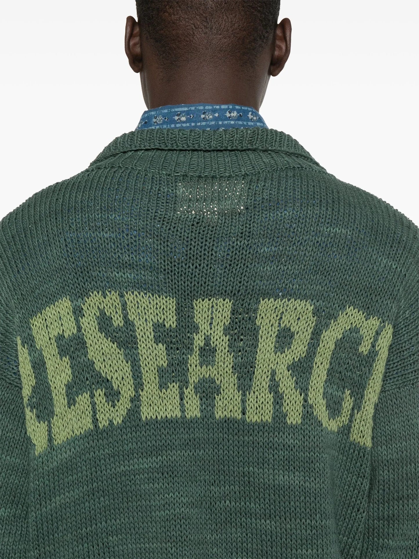 logo-intarsia sweater