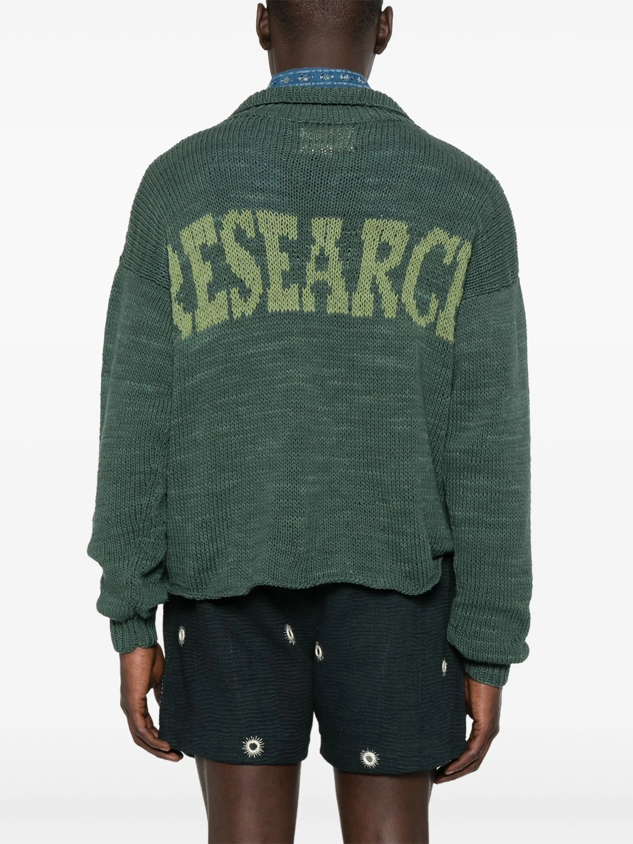 logo-intarsia sweater