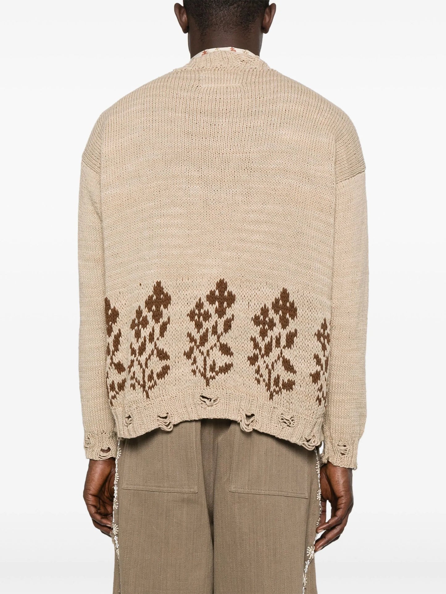 intarsia-knit cardigan