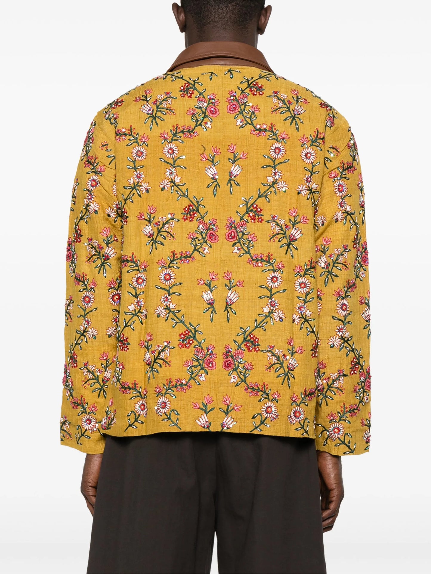 floral-embroidery jacket