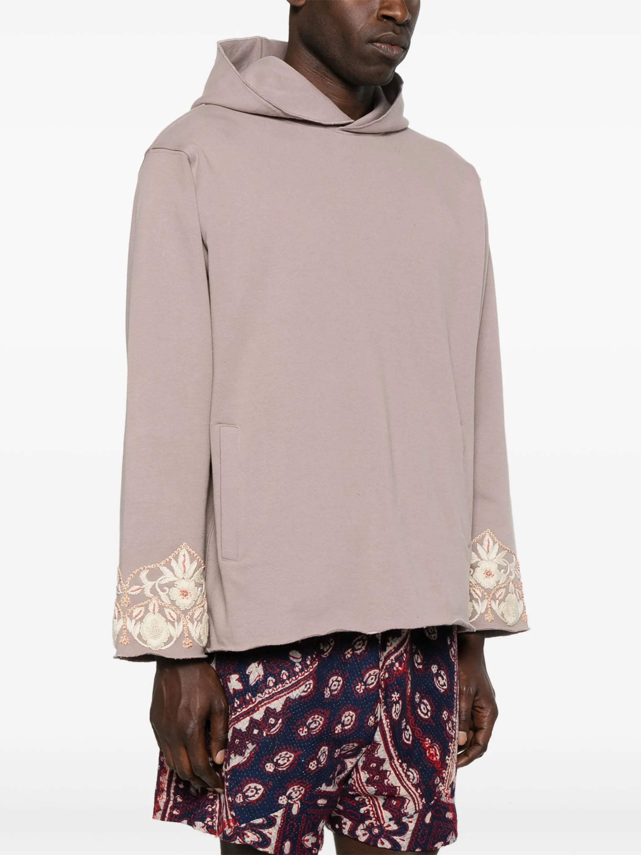 embroidered hoodie