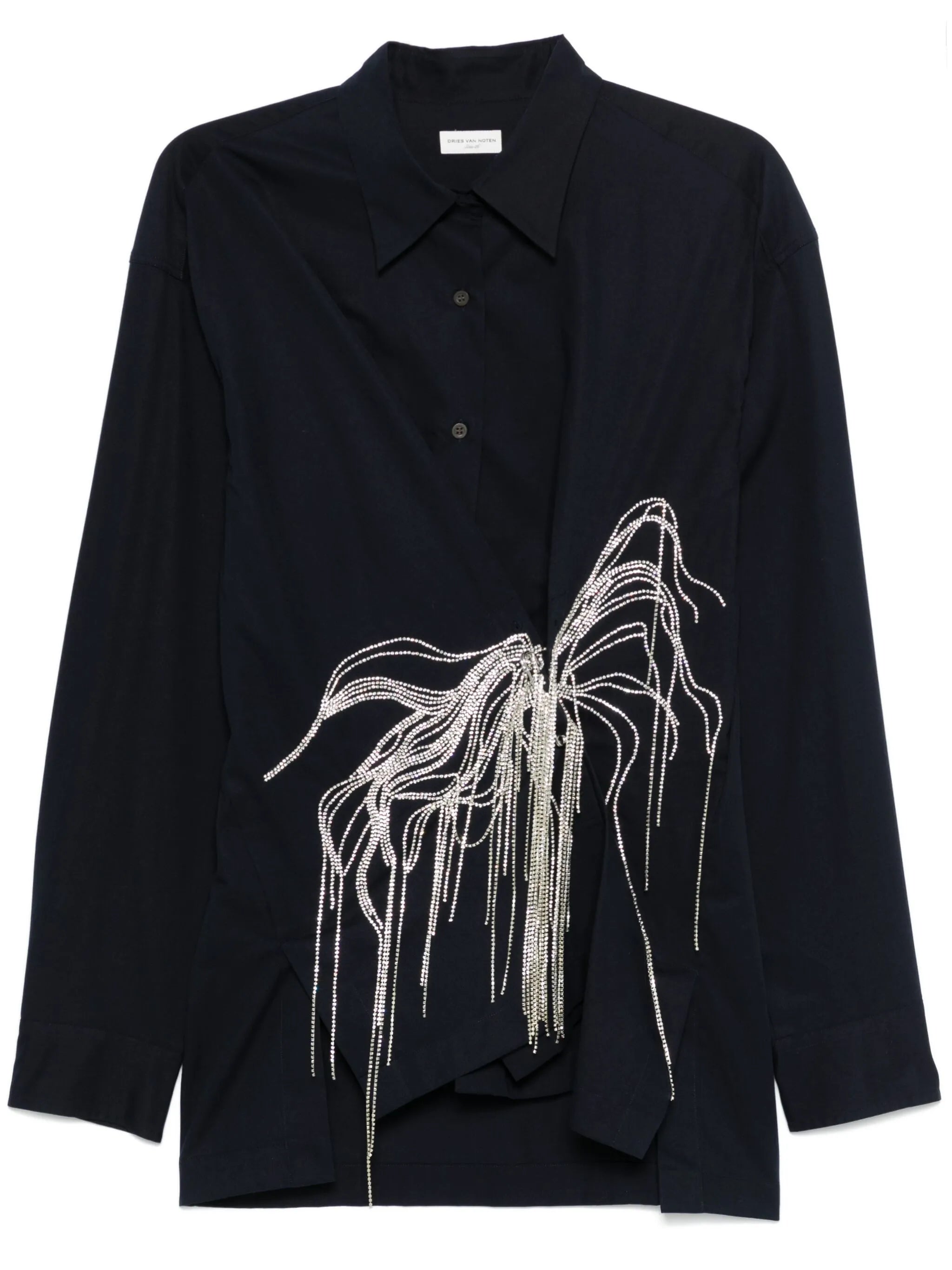 rhinestone-embellished shirt