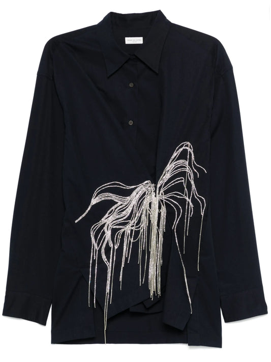 rhinestone-embellished shirt