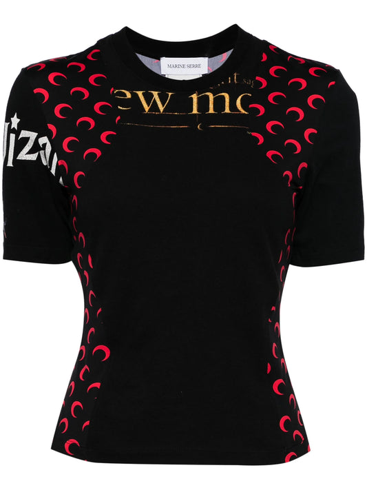 Regenerated graphic-print T-shirt