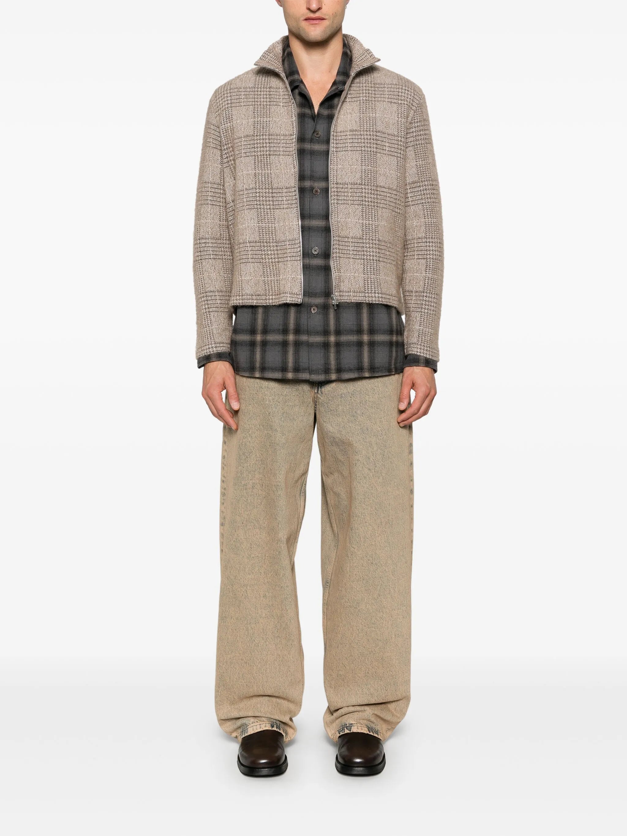 Shrunken cardigan