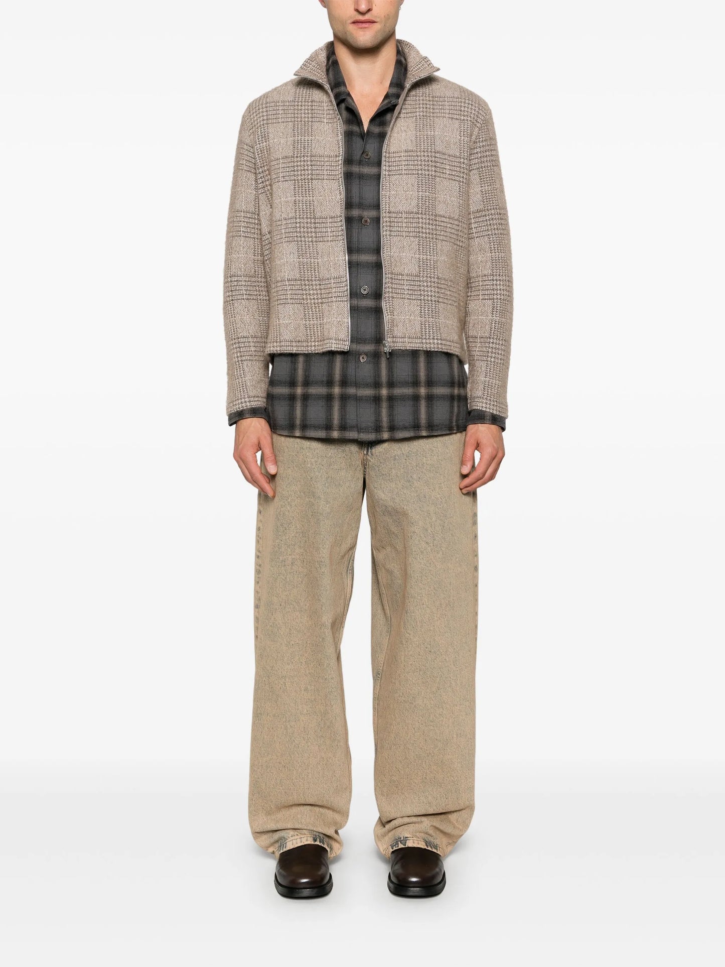 Shrunken cardigan