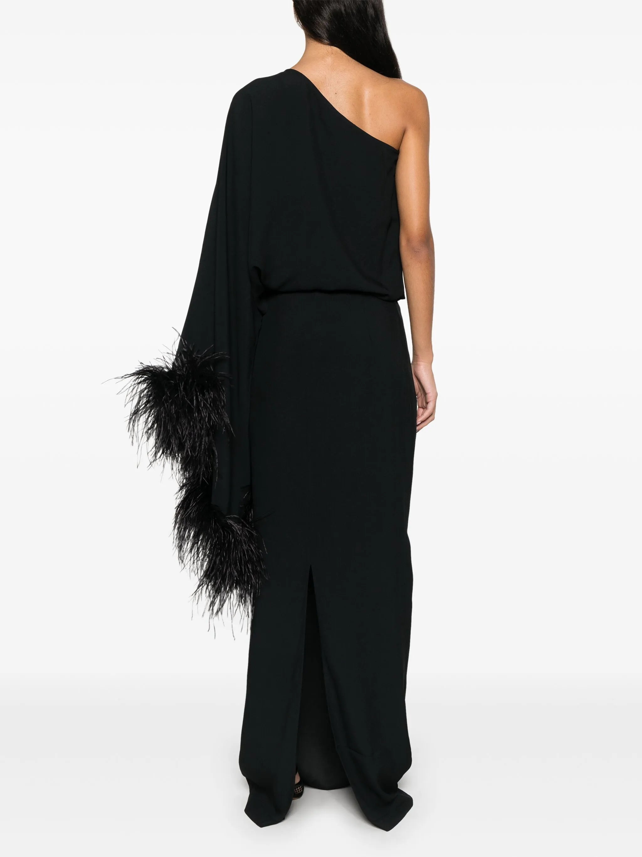 Feathered Eternity maxi dress