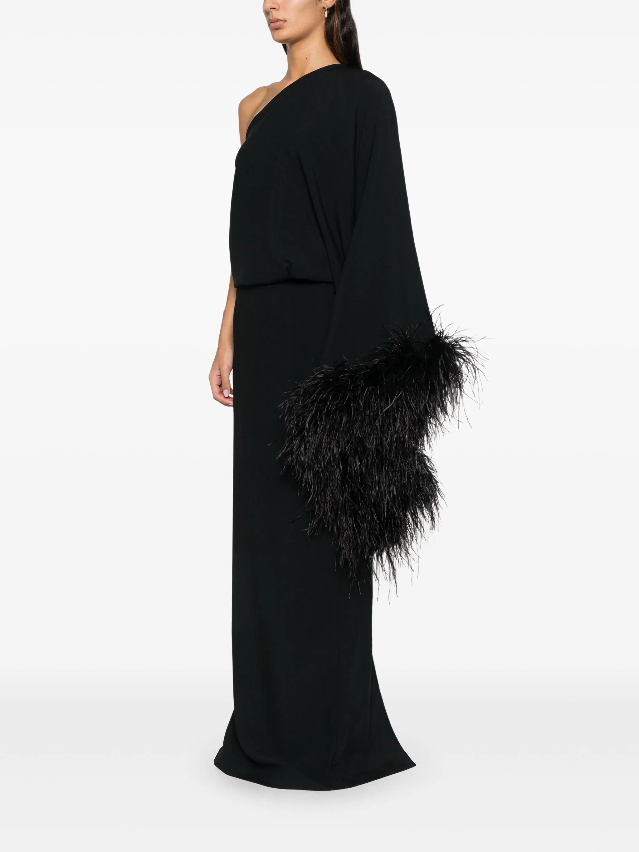 Feathered Eternity maxi dress