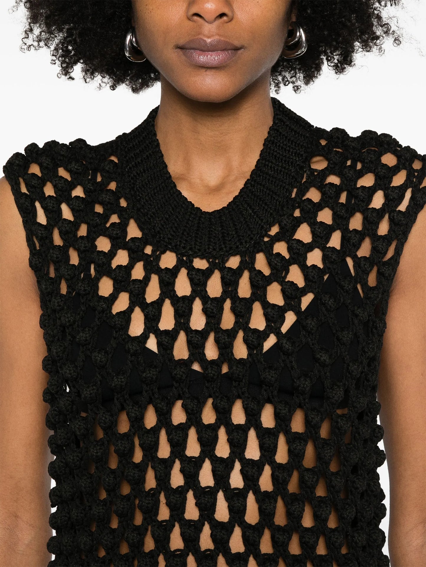 crochet midi dress