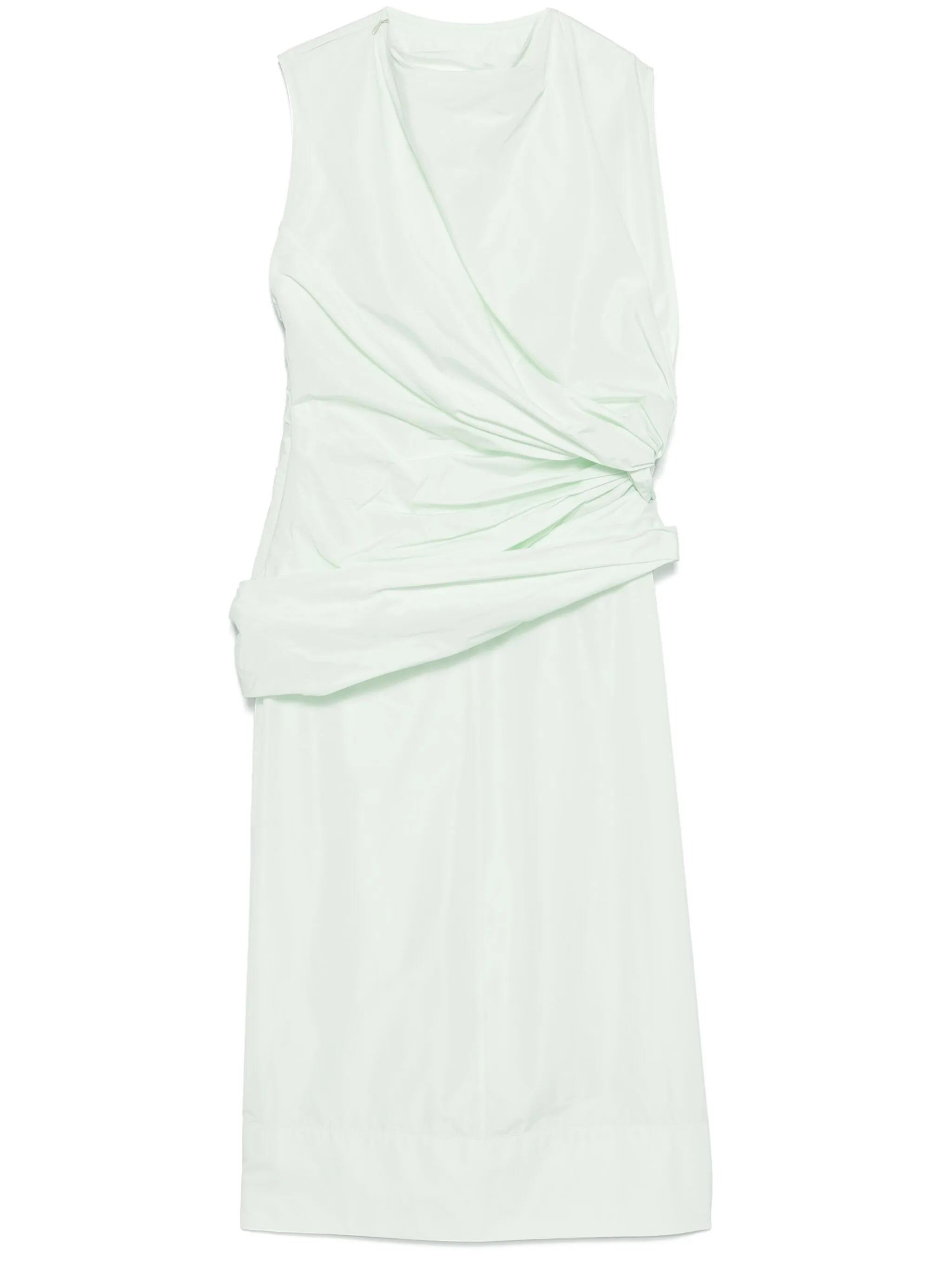 knot-detail midi dress