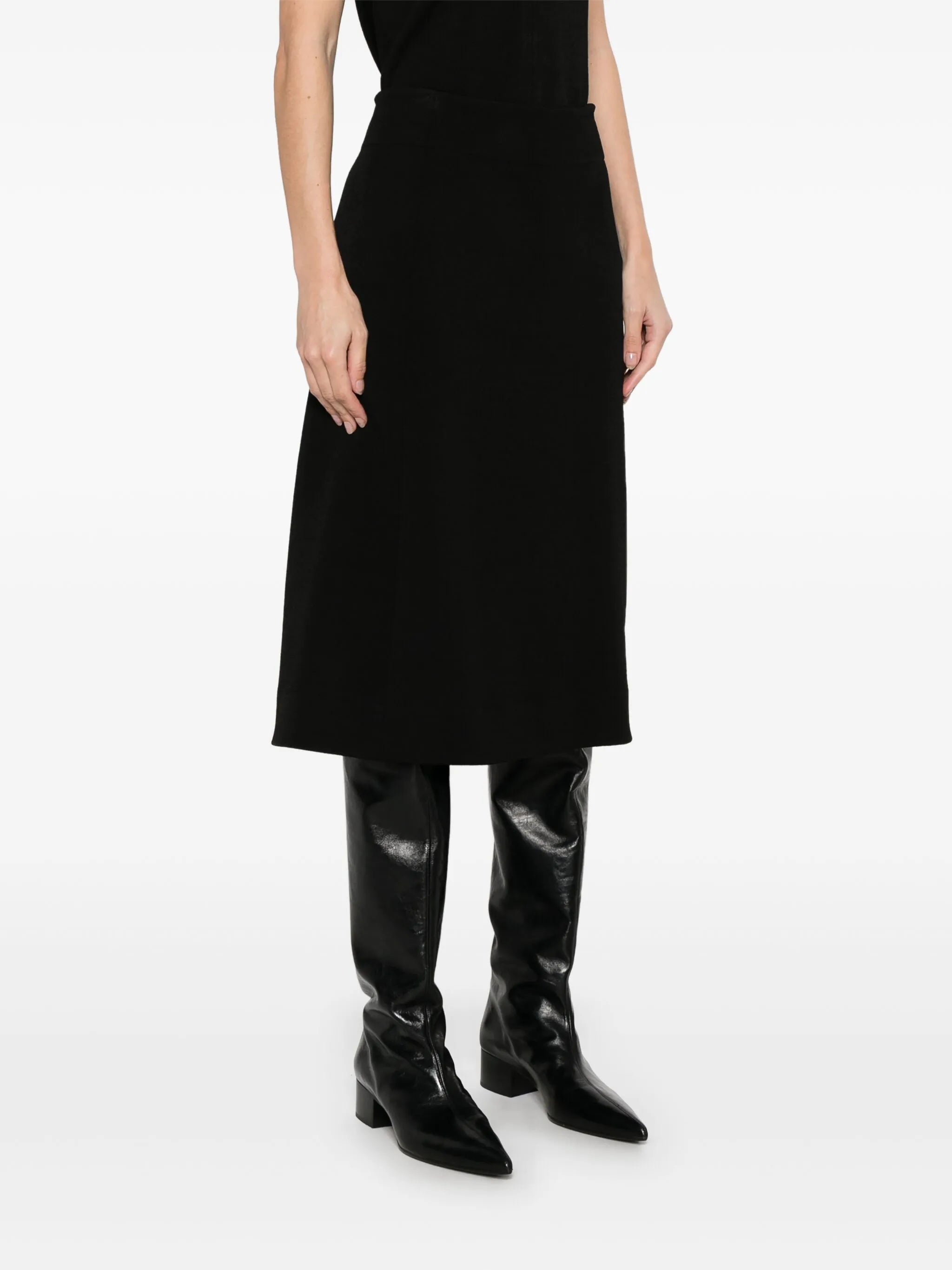 A-line midi skirt