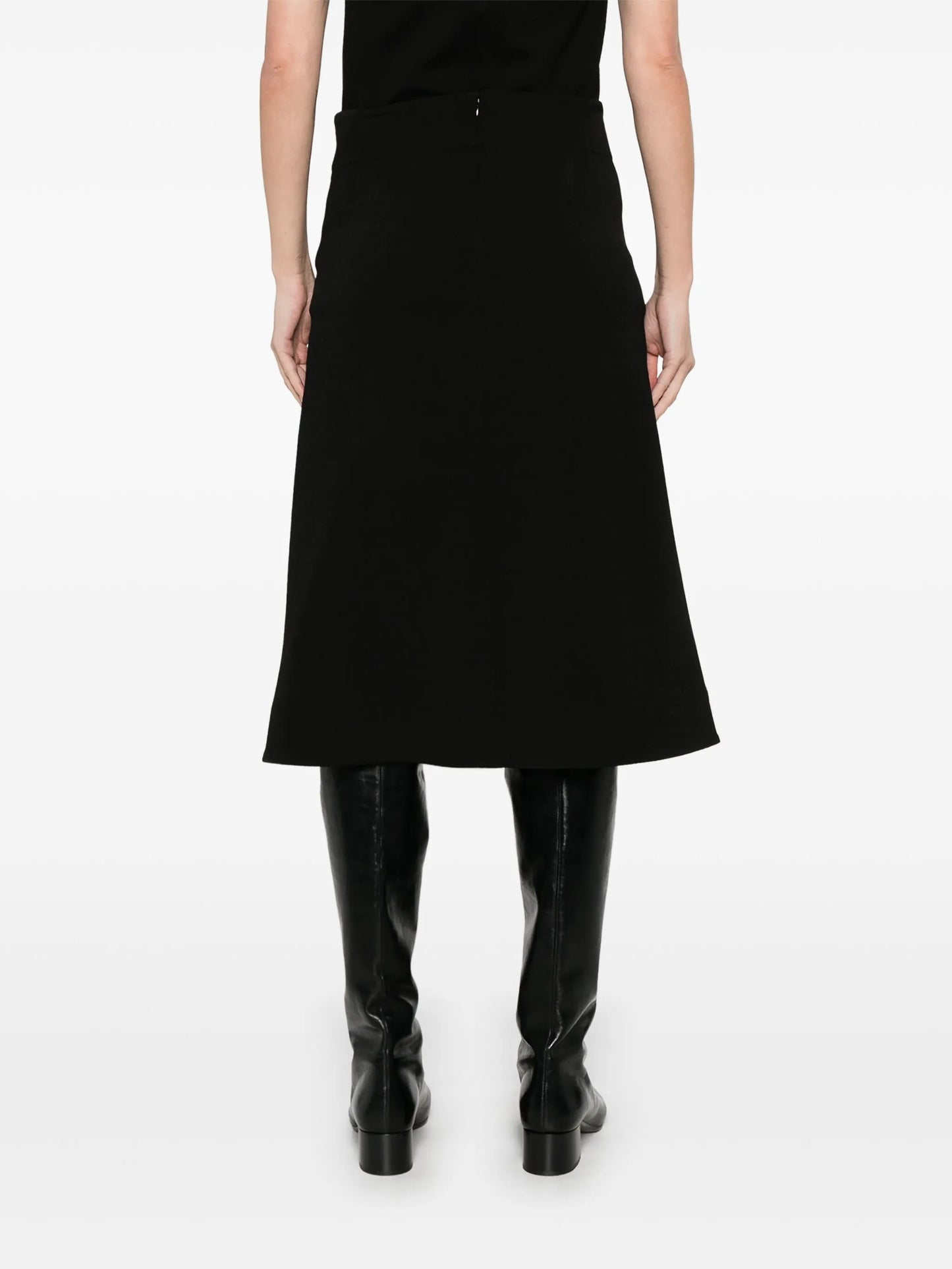 A-line midi skirt