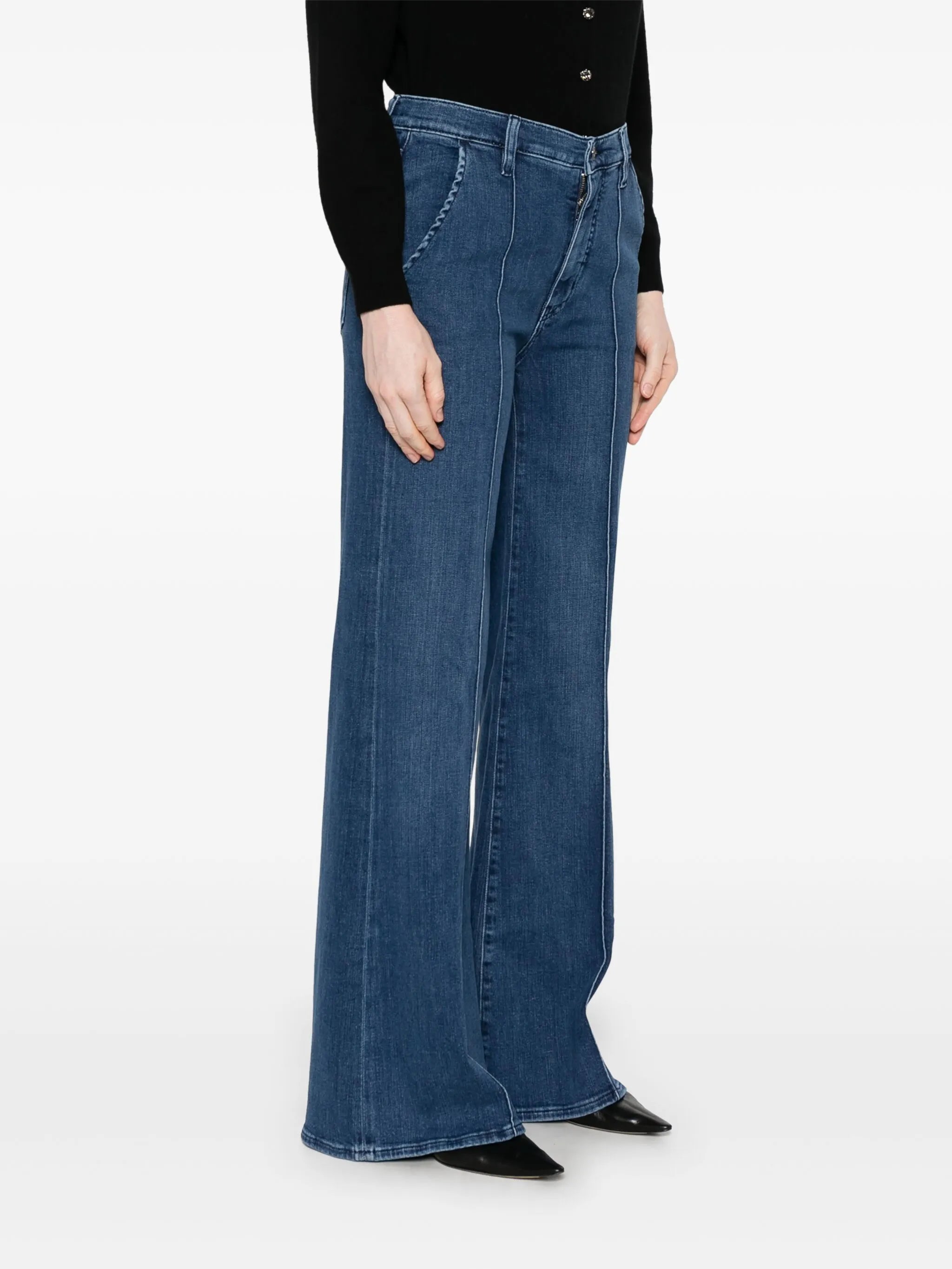Pintuck trousers
