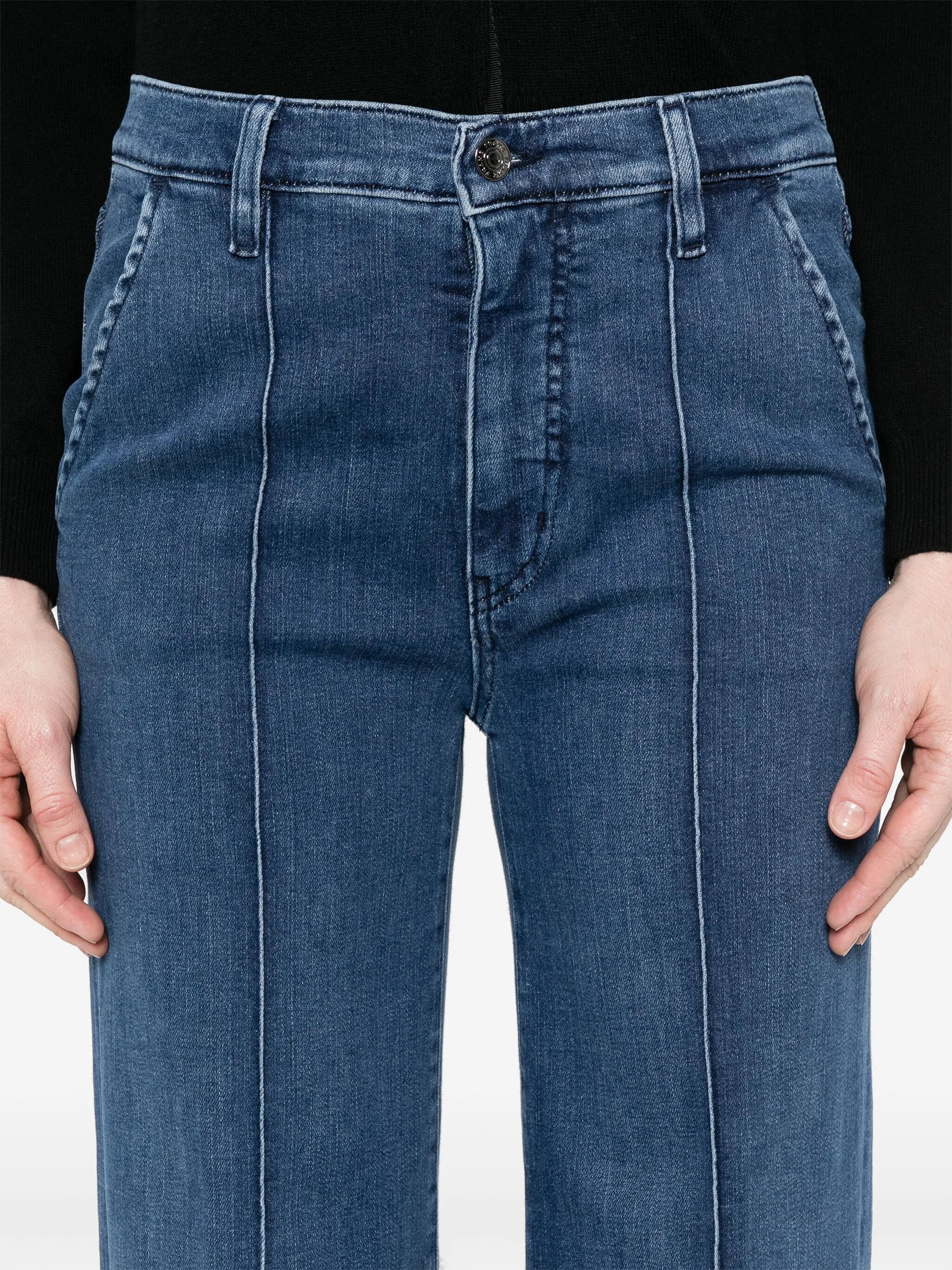 Pintuck trousers