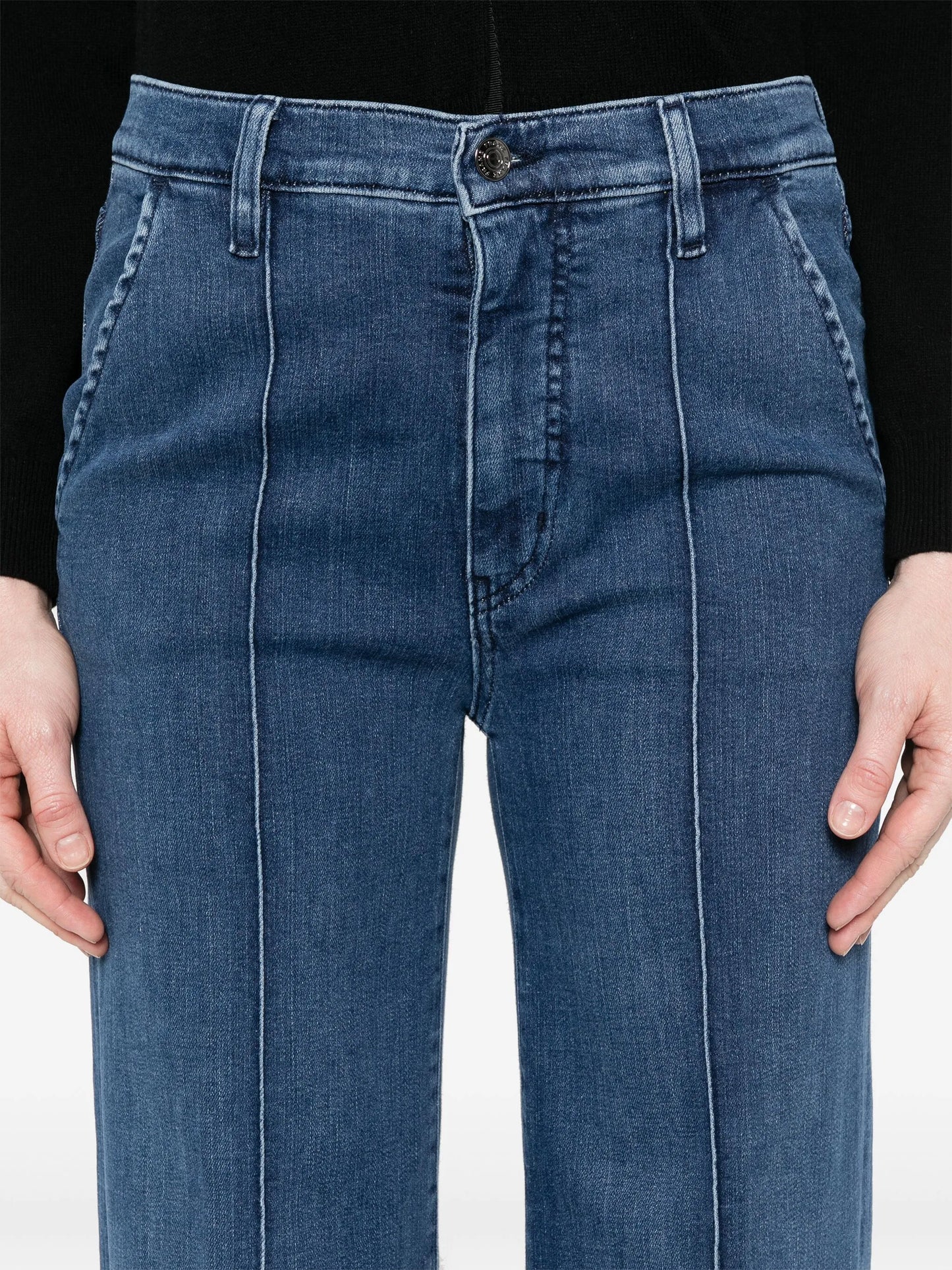 Pintuck trousers
