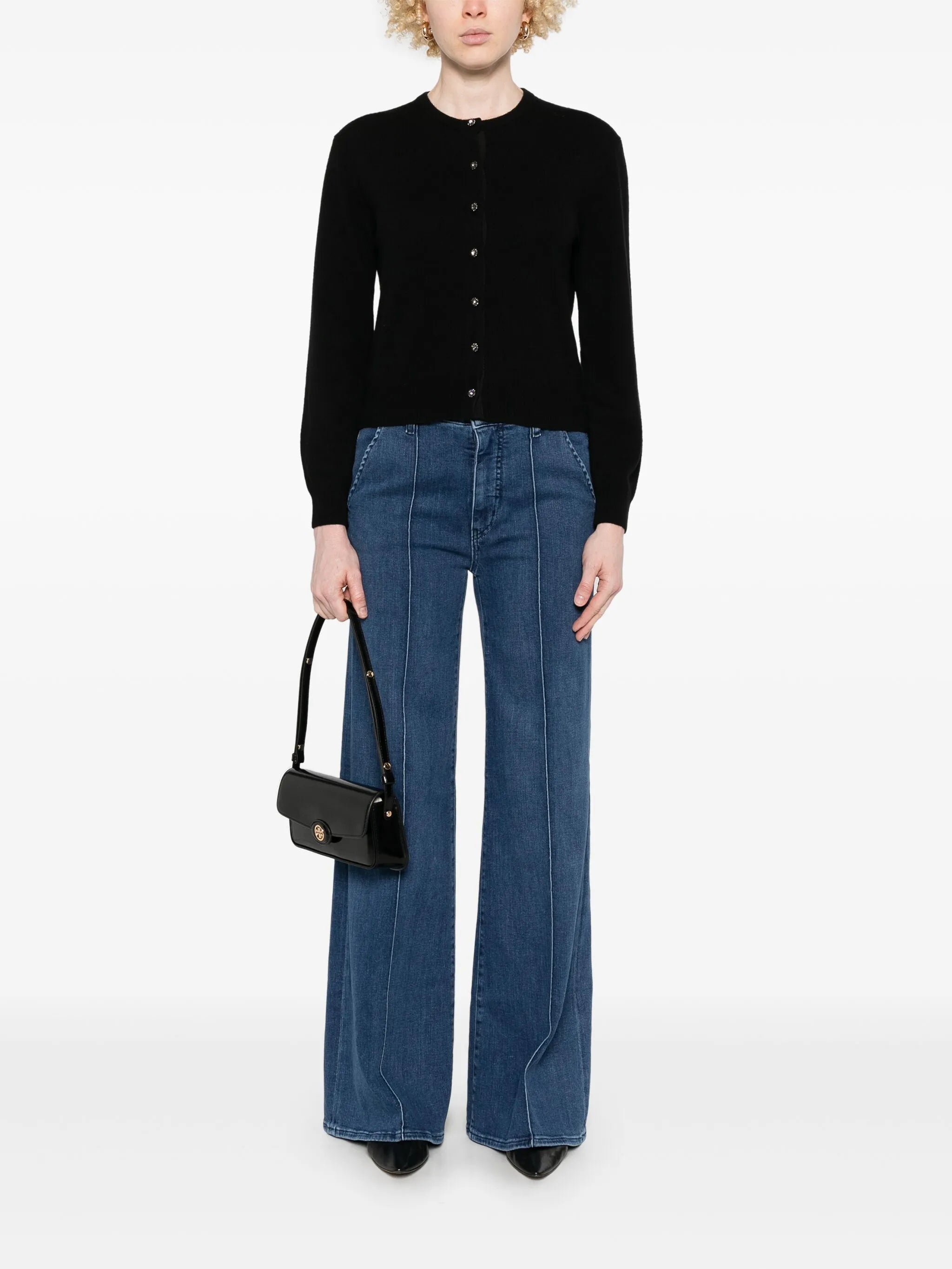 Pintuck trousers