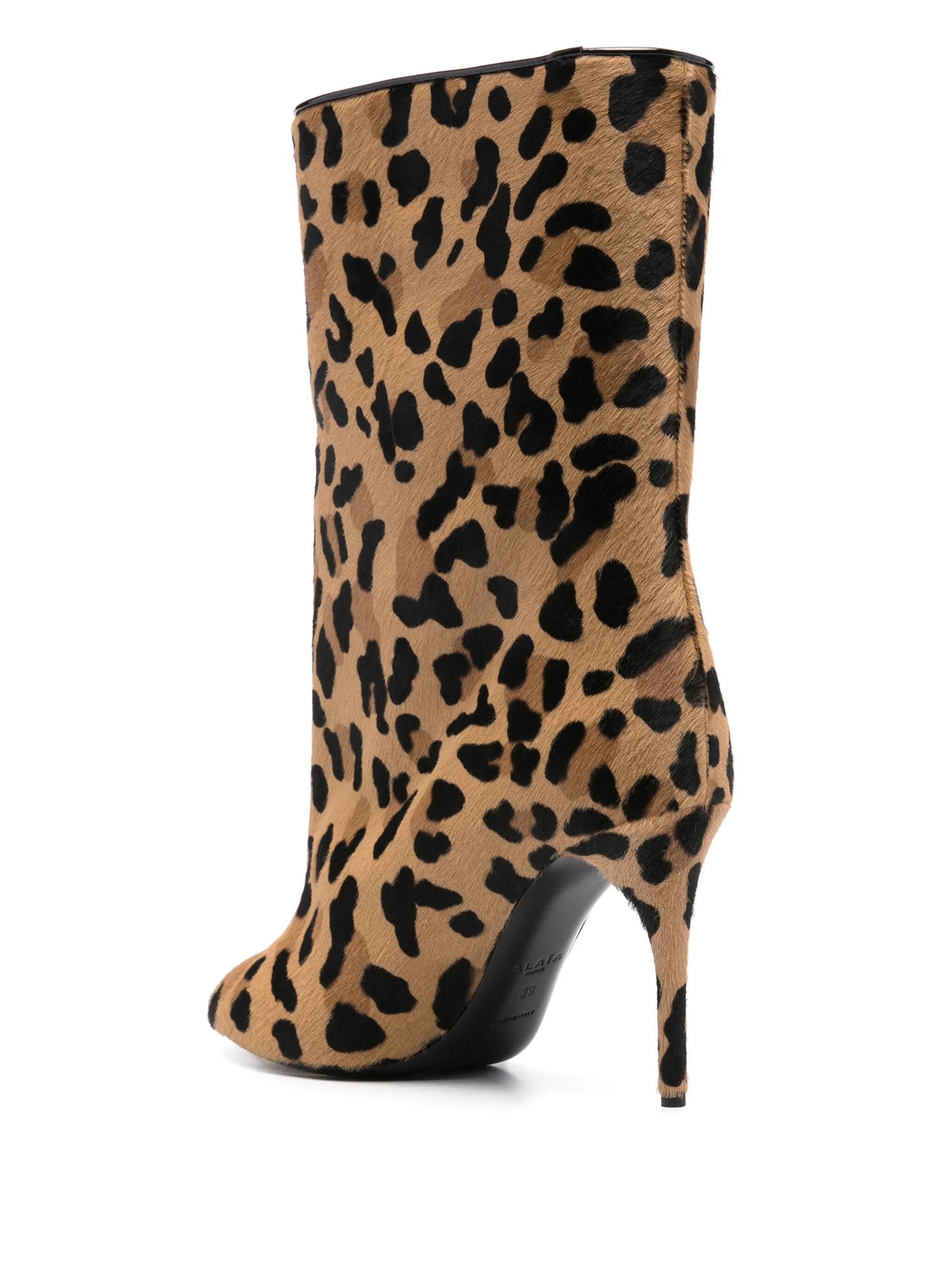 90mm leopard-print boots