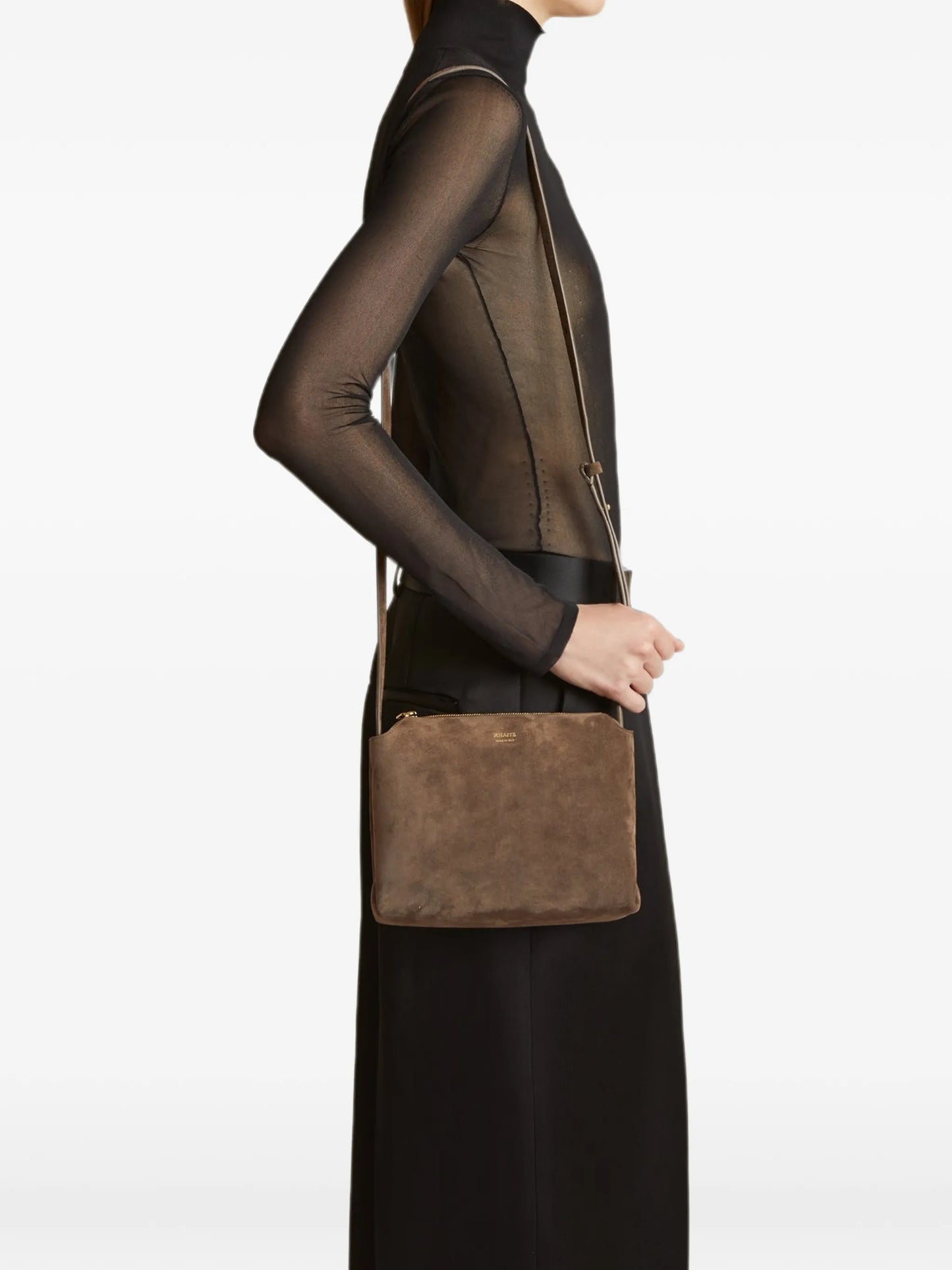 medium Lina suede cross body bag