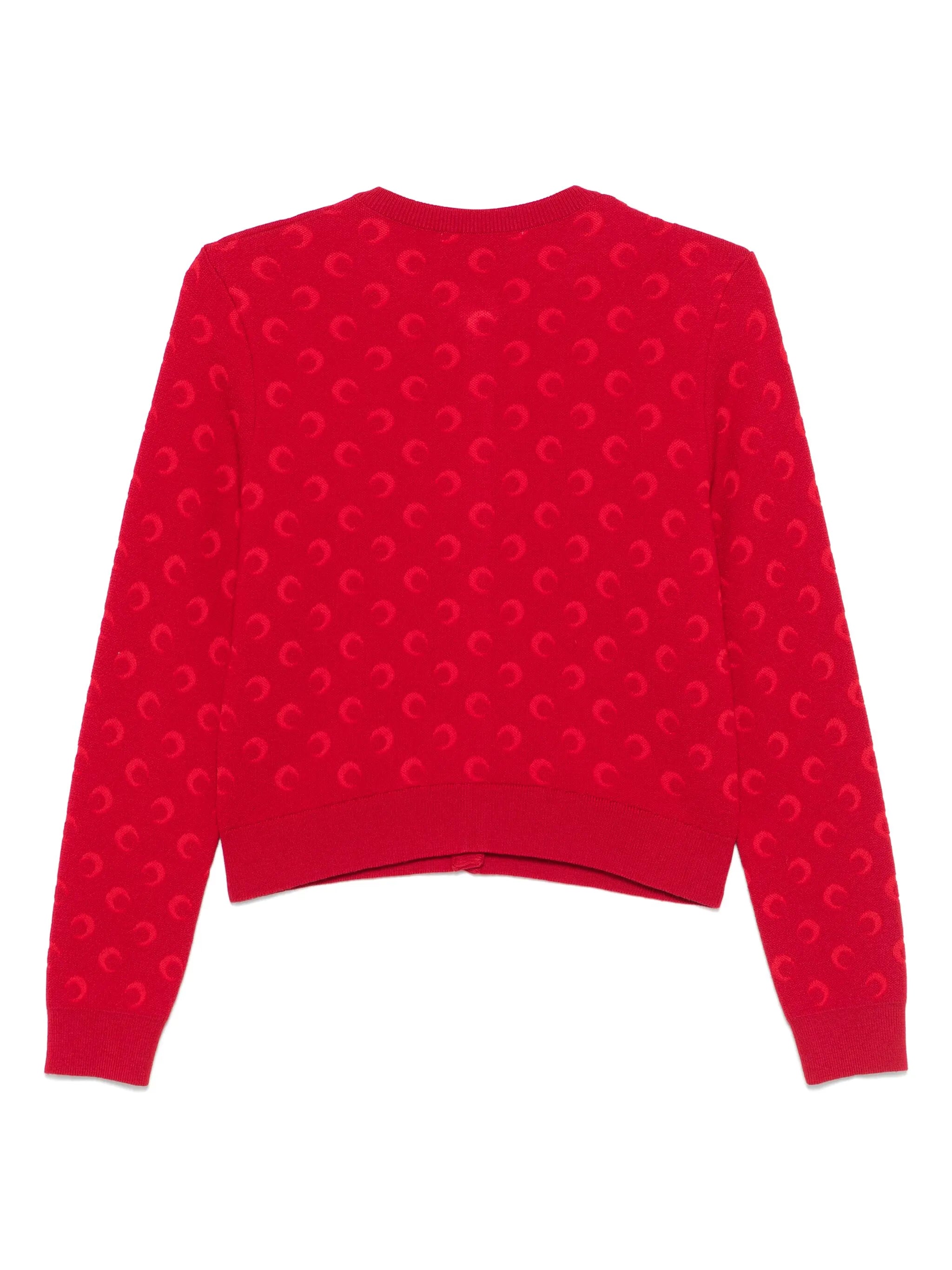 moon-jacquard cardigan